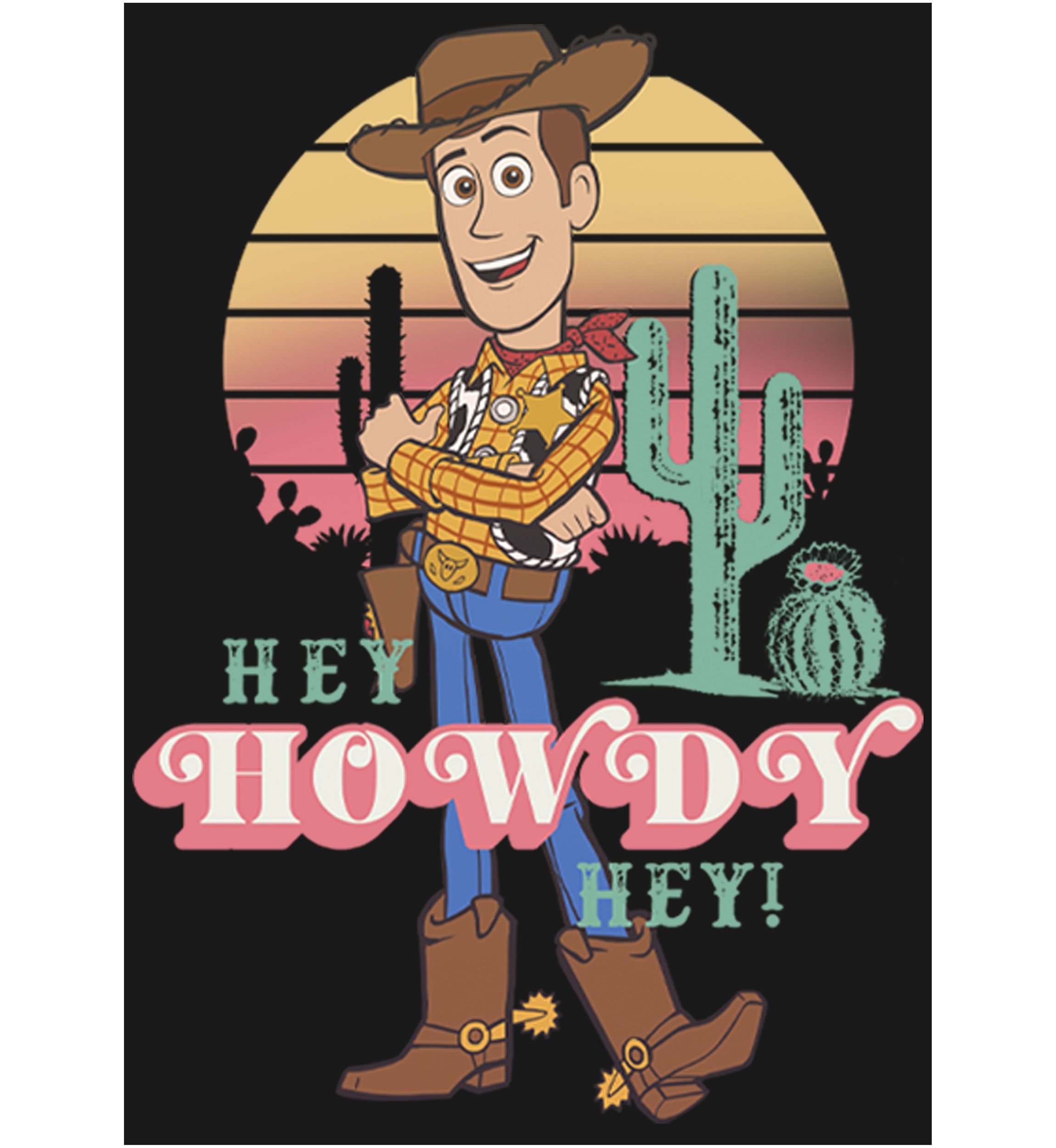 Girls 4-6x  Hey Howdy Graphic T-Shirt