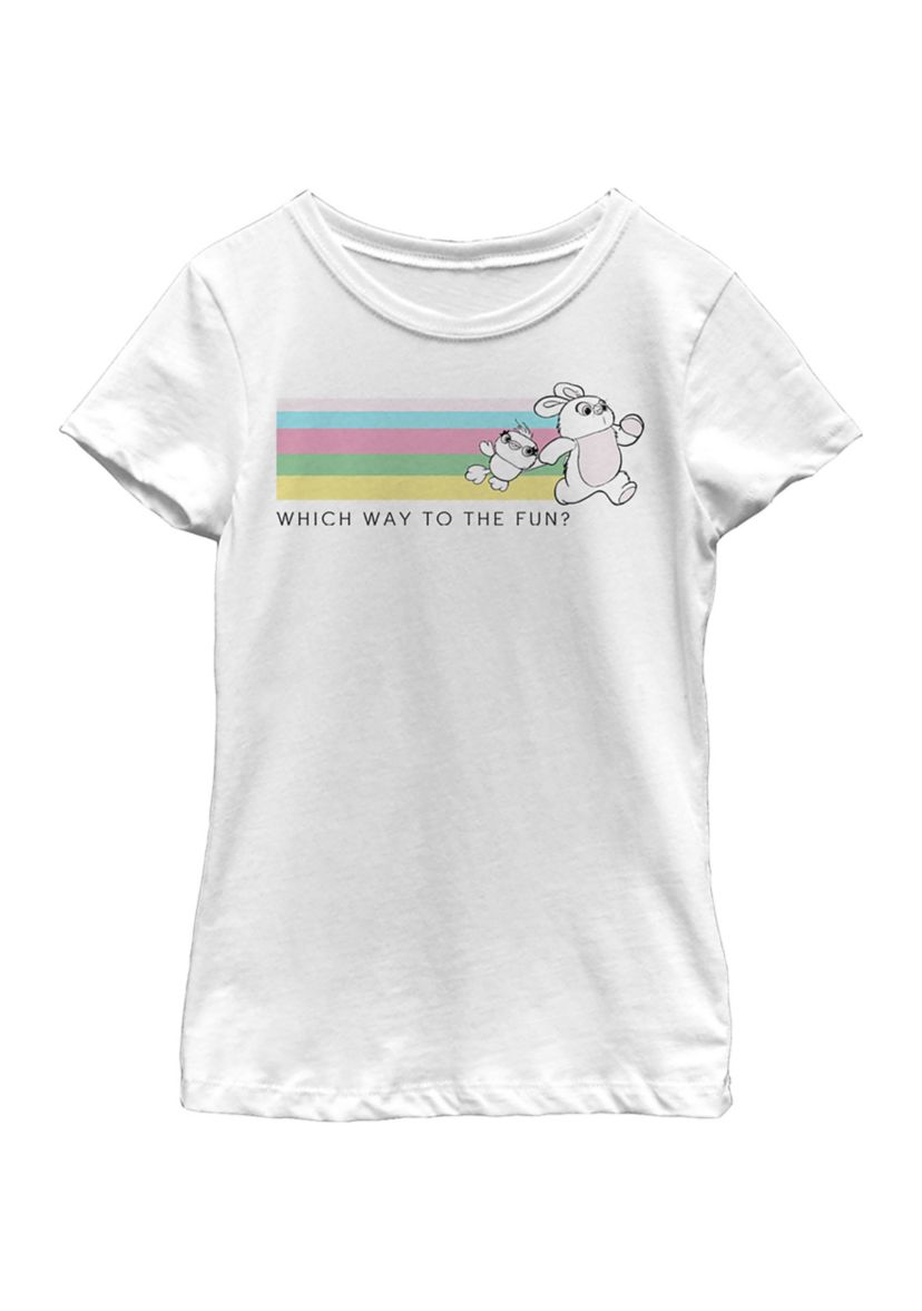 Girls 4-6x Which Way To Fun Graphic T-Shirt