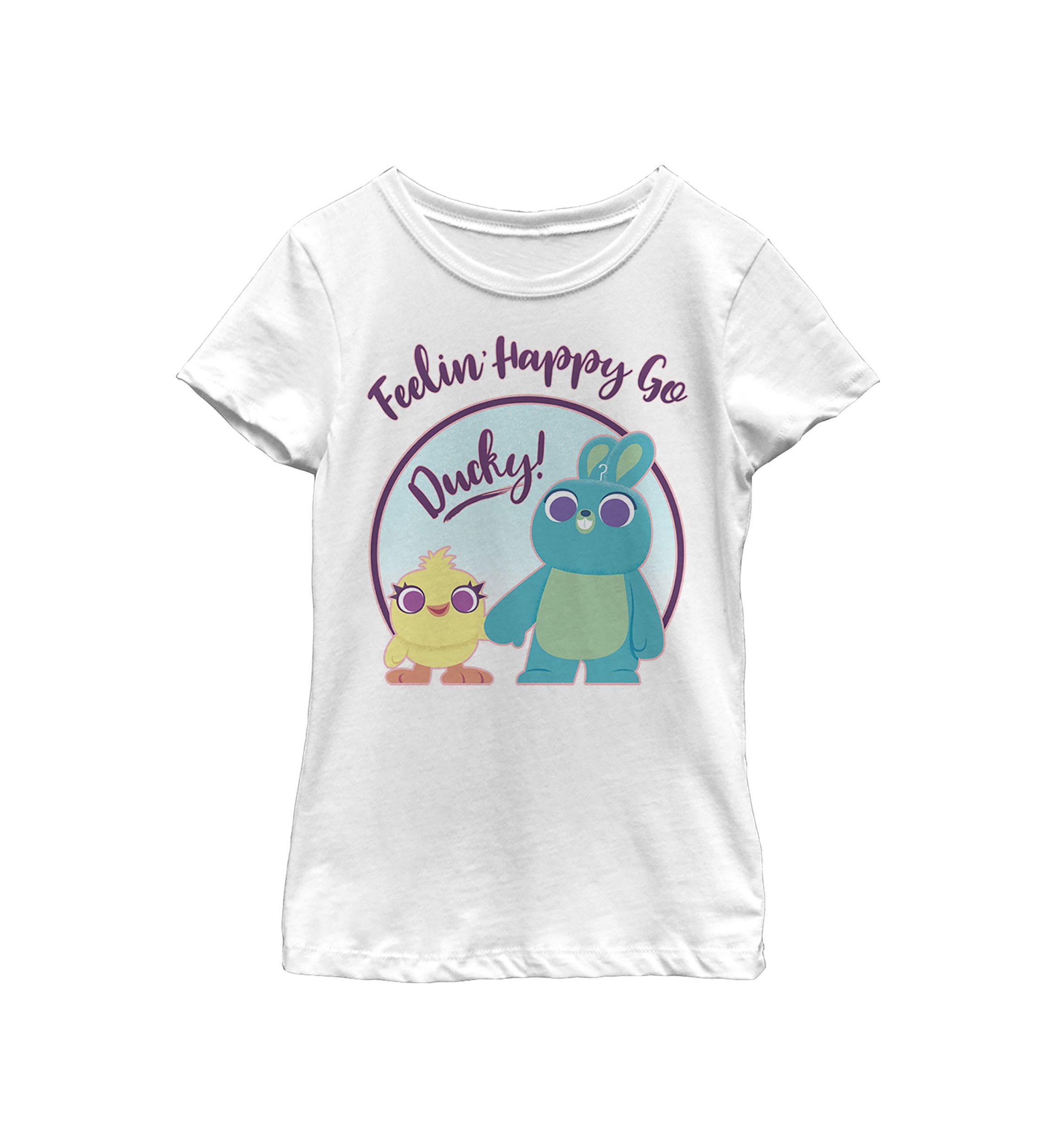 Girls 4-6x Ducky Bunny Pastel Graphic T-Shirt