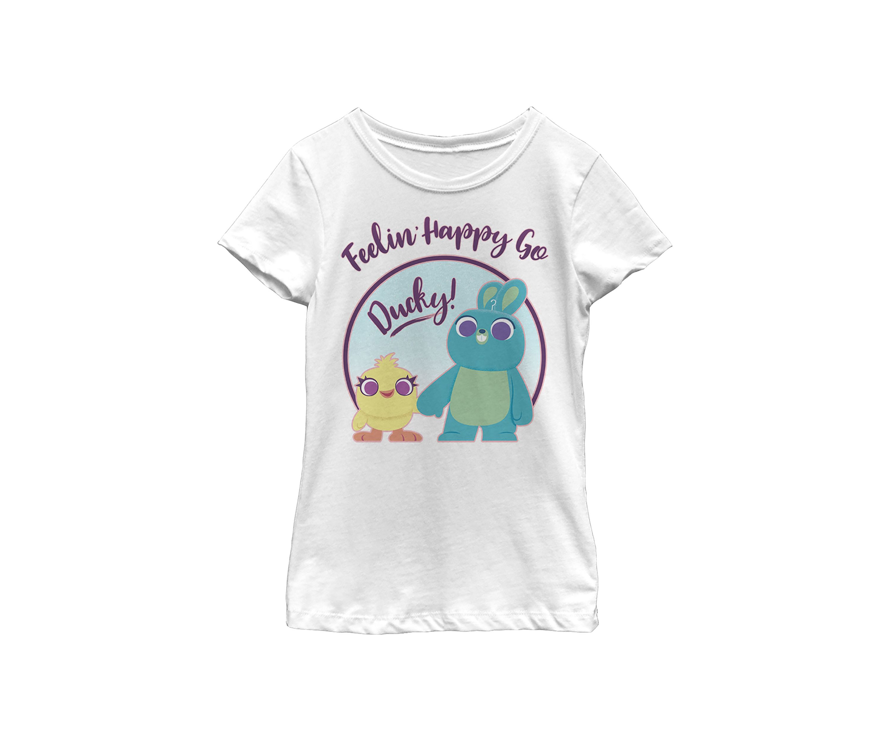 Girls 4-6x Ducky Bunny Pastel Graphic T-Shirt