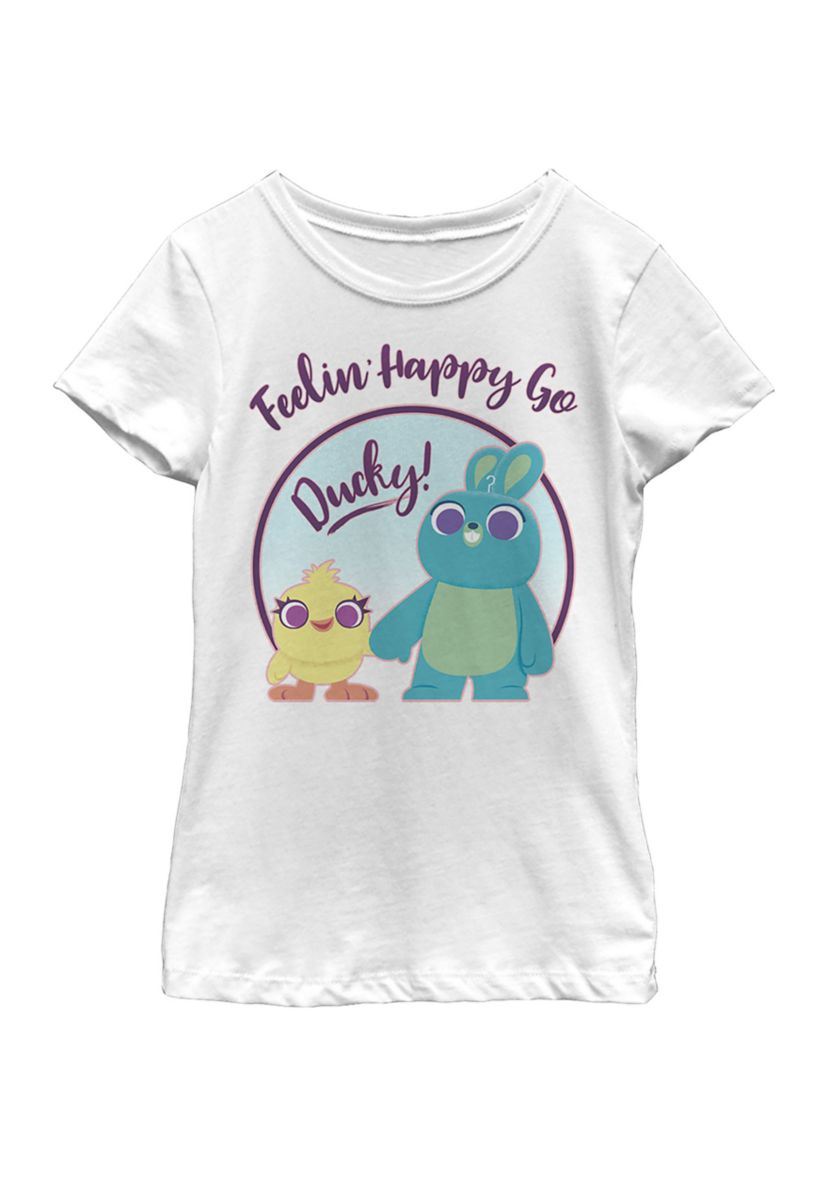 Girls 4-6x Ducky Bunny Pastel Graphic T-Shirt