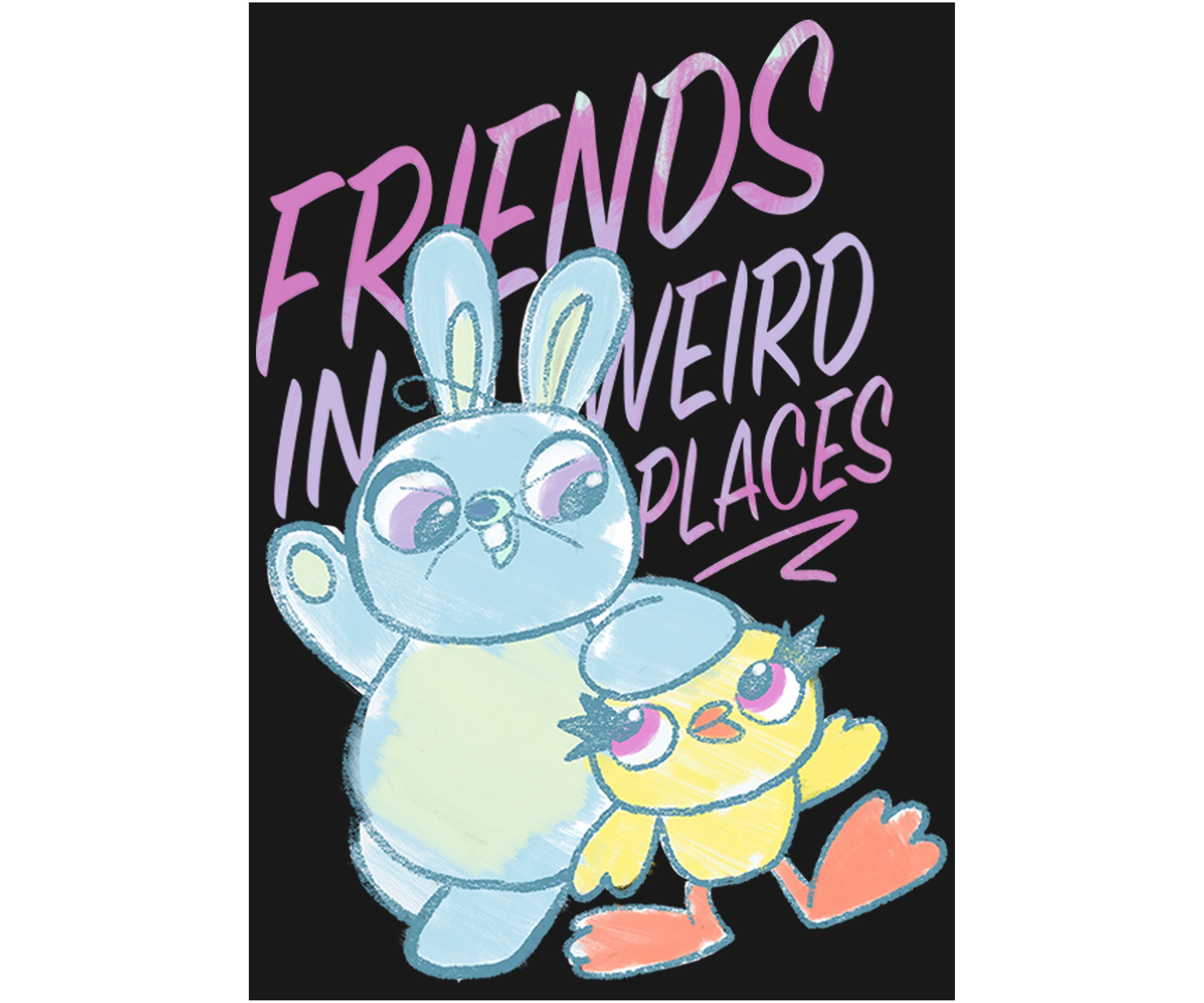 Girls 4-6x Friends Sketch Graphic T-Shirt