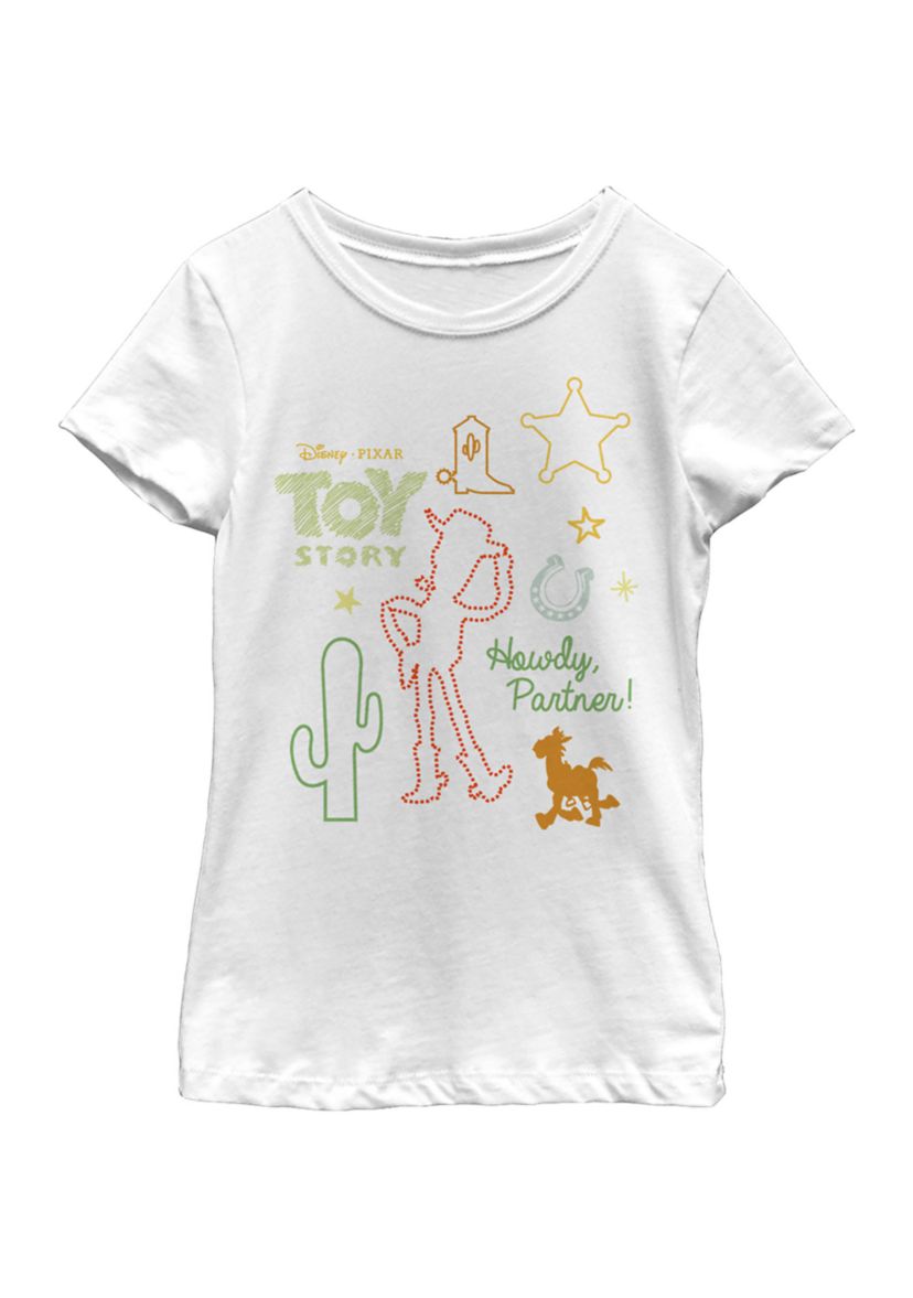 Girls 4-6x  Folk Story Graphic Top