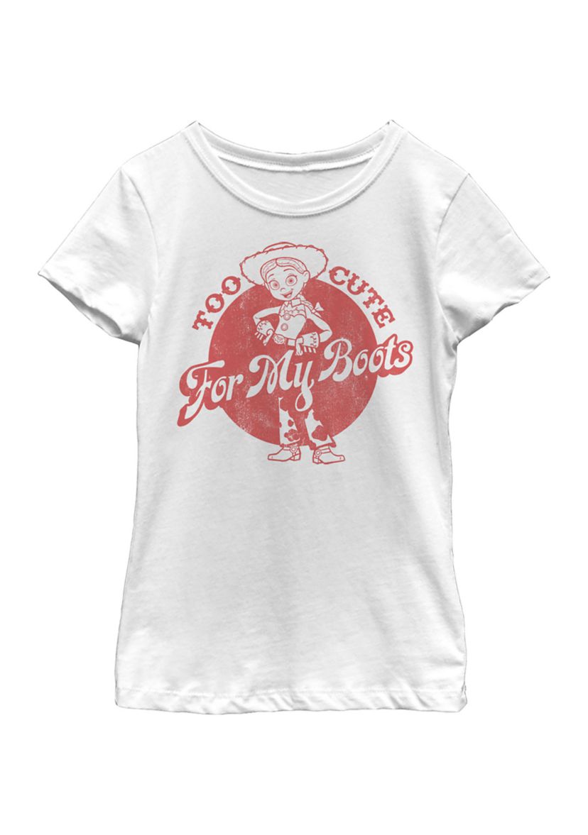 Girls 4-6x  Cute Boots Graphic T-Shirt