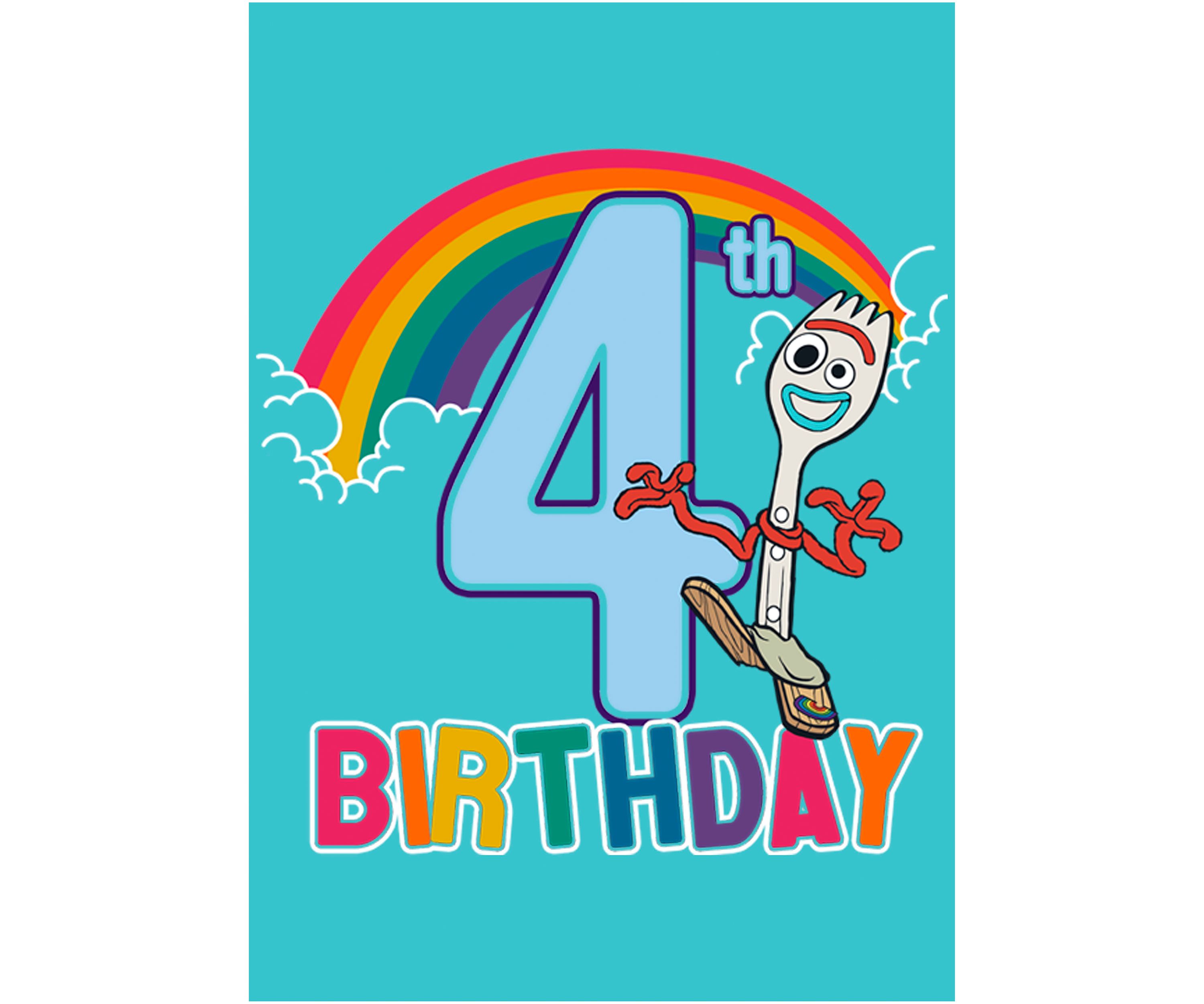Girls 4-6x  Forky is Four Graphic T-Shirt