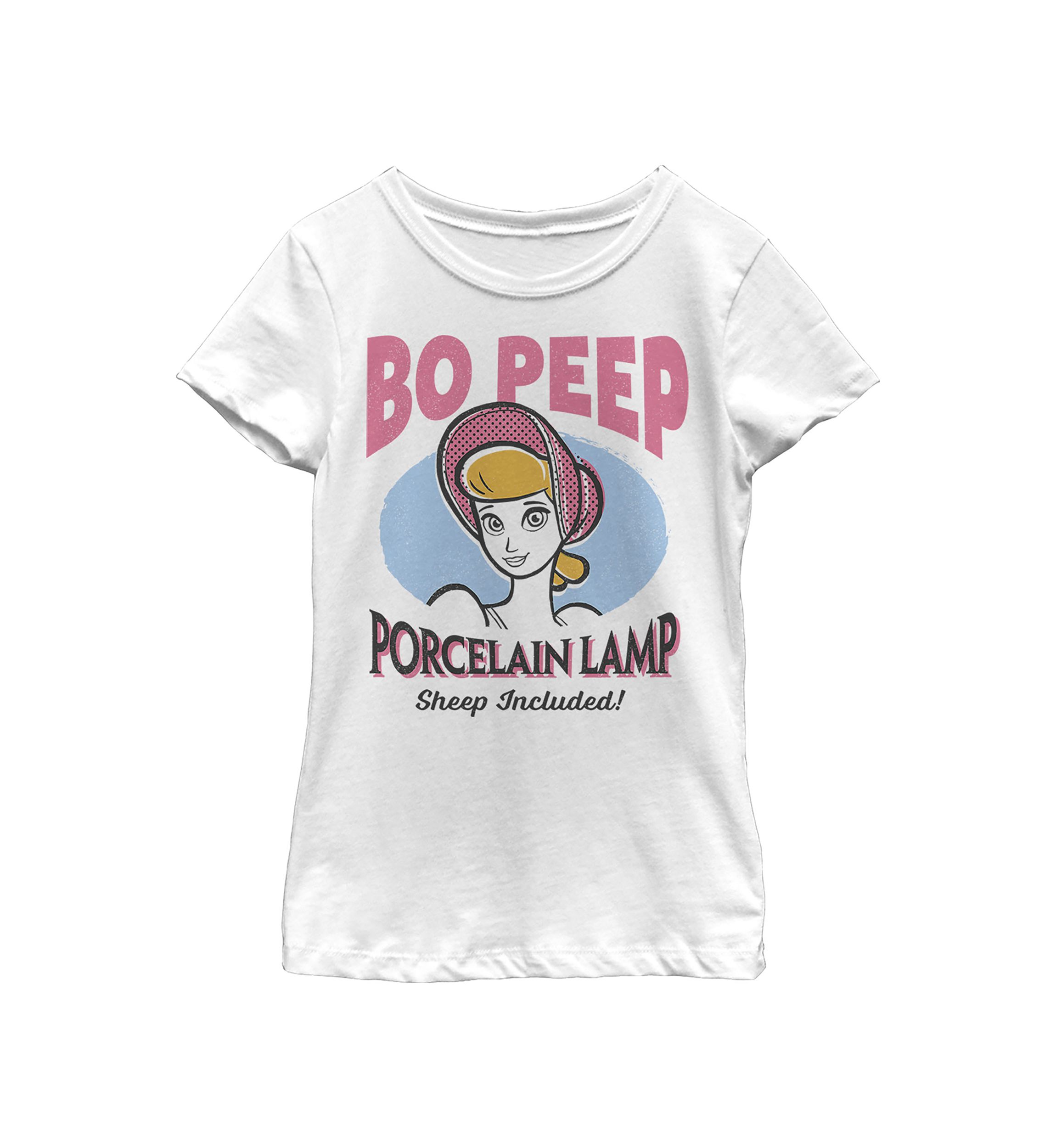 Girls 4-6x Porcelain Lamp Peep Graphic T-Shirt