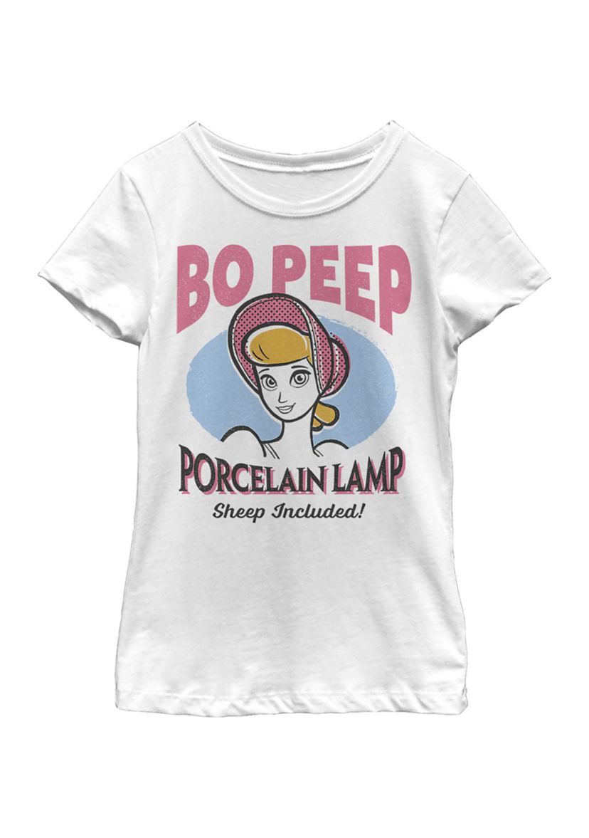 Girls 4-6x Porcelain Lamp Peep Graphic T-Shirt