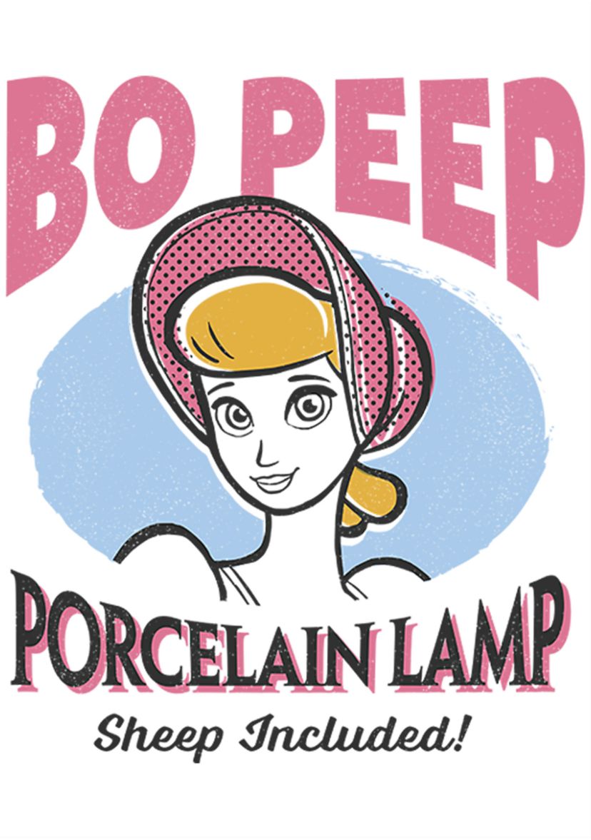 Girls 4-6x Porcelain Lamp Peep Graphic T-Shirt