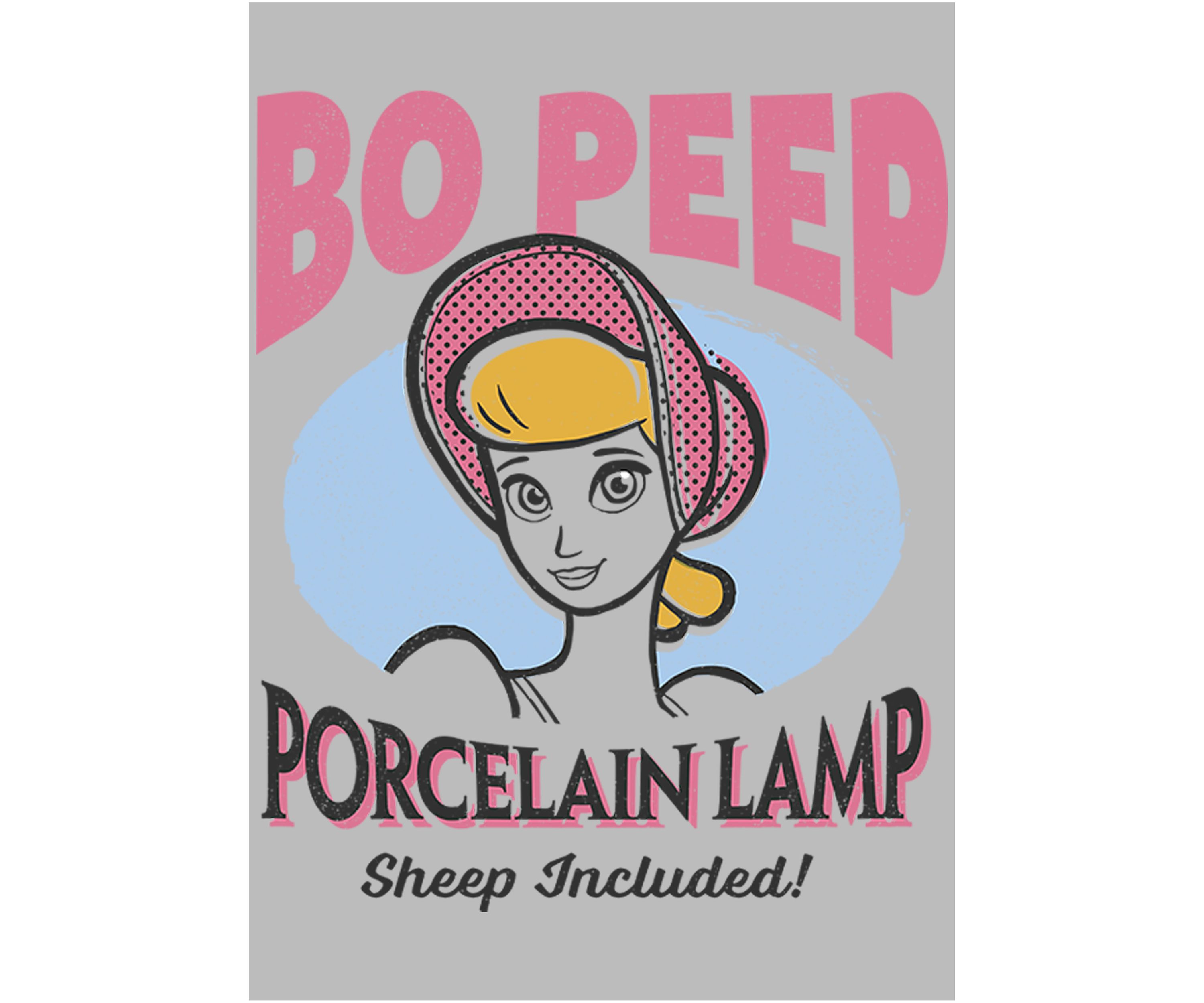 Girls 4-6x Porcelain Lamp Peep Graphic T-Shirt