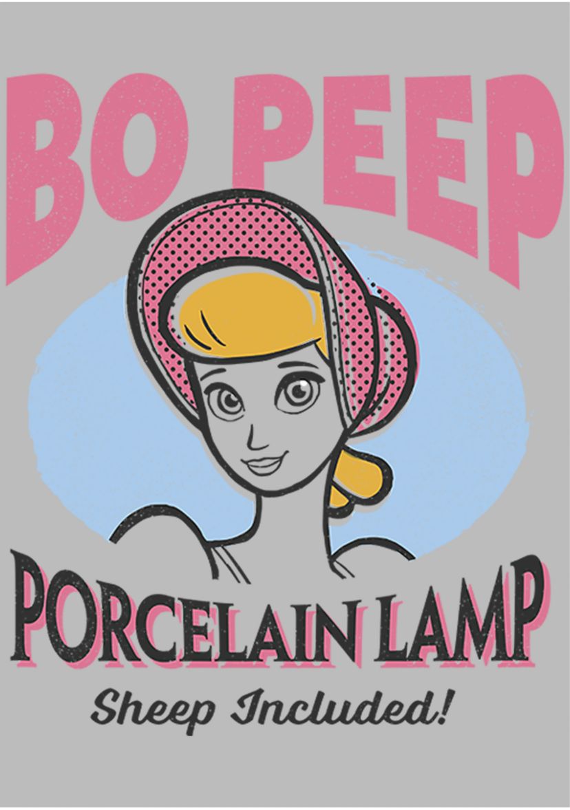 Girls 4-6x Porcelain Lamp Peep Graphic T-Shirt