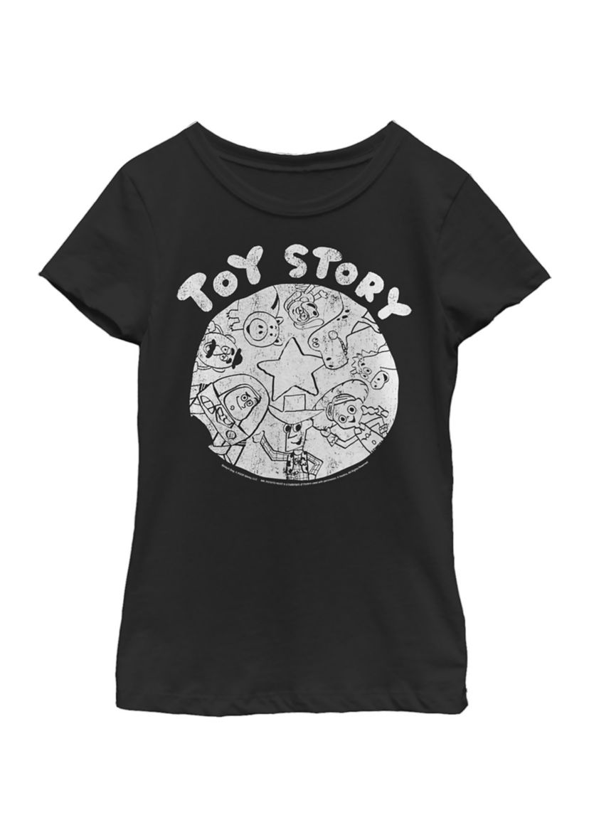 Girls 4-6x Circle Graphic T-Shirt