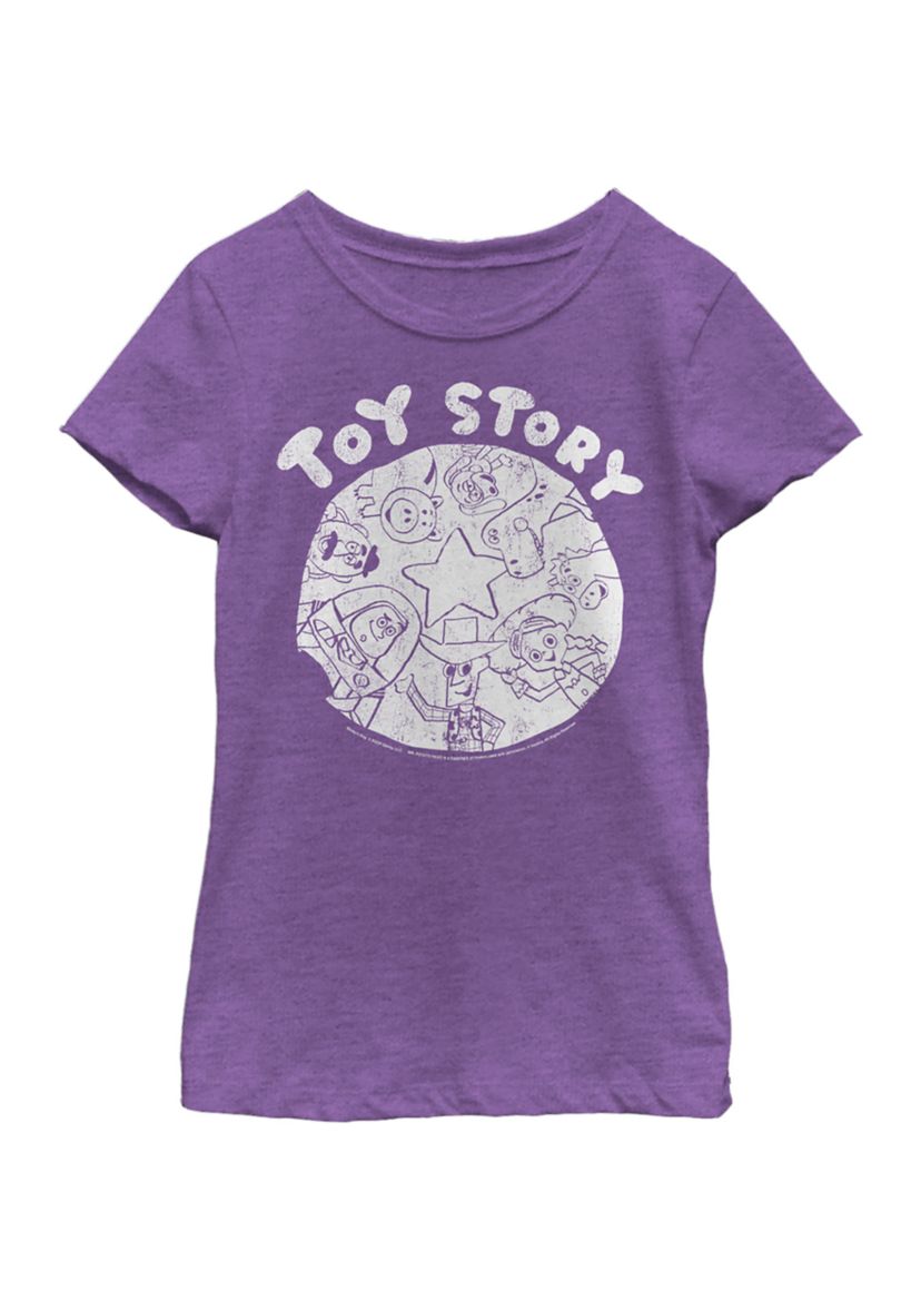 Girls 4-6x Circle Graphic T-Shirt