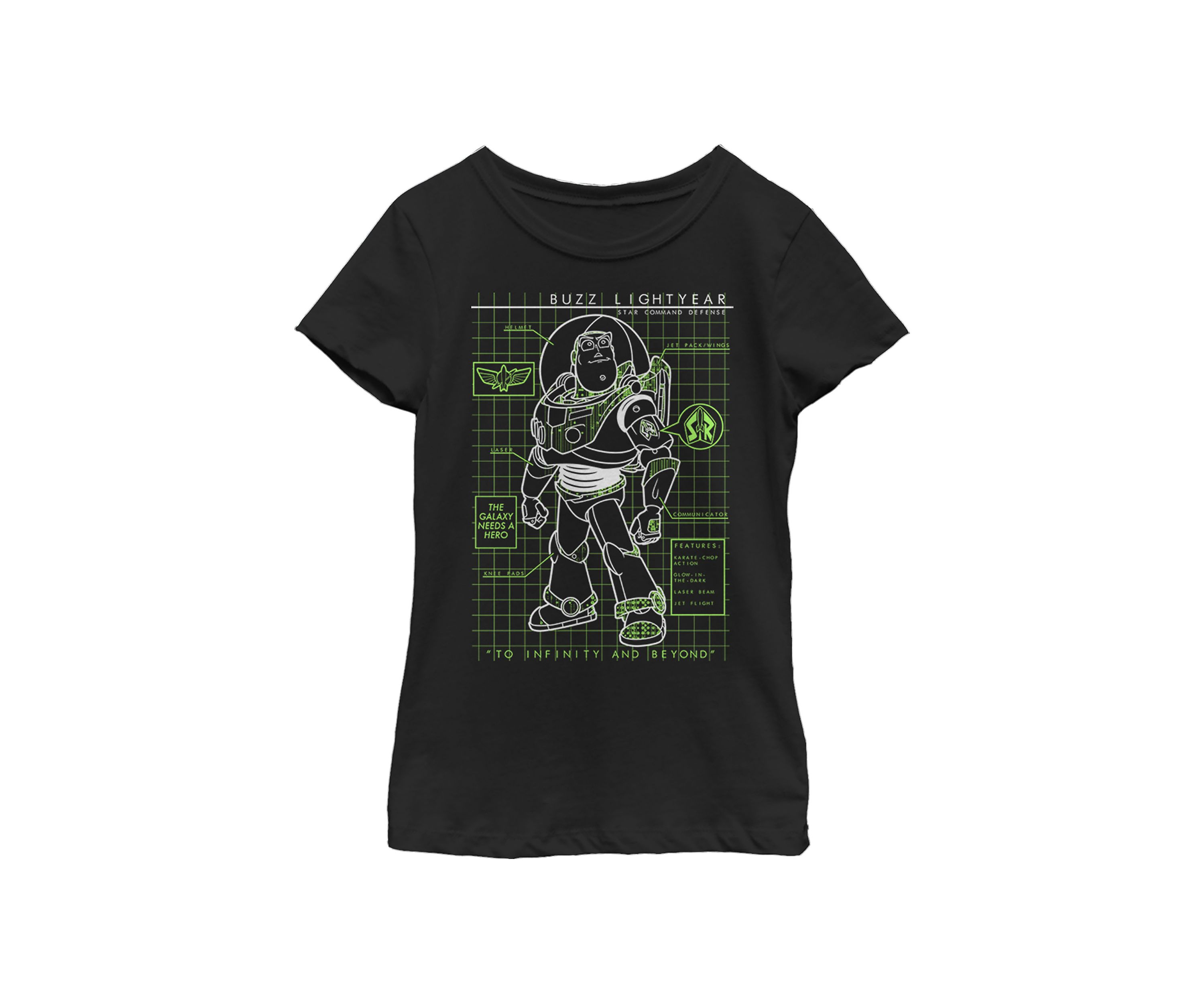 Girls 4-6x  Buzzin Schematic Graphic Top