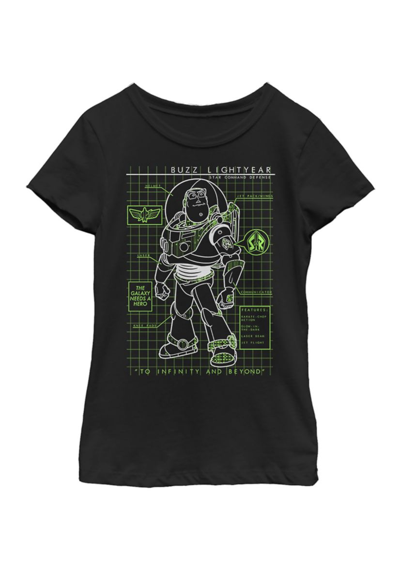 Girls 4-6x  Buzzin Schematic Graphic Top