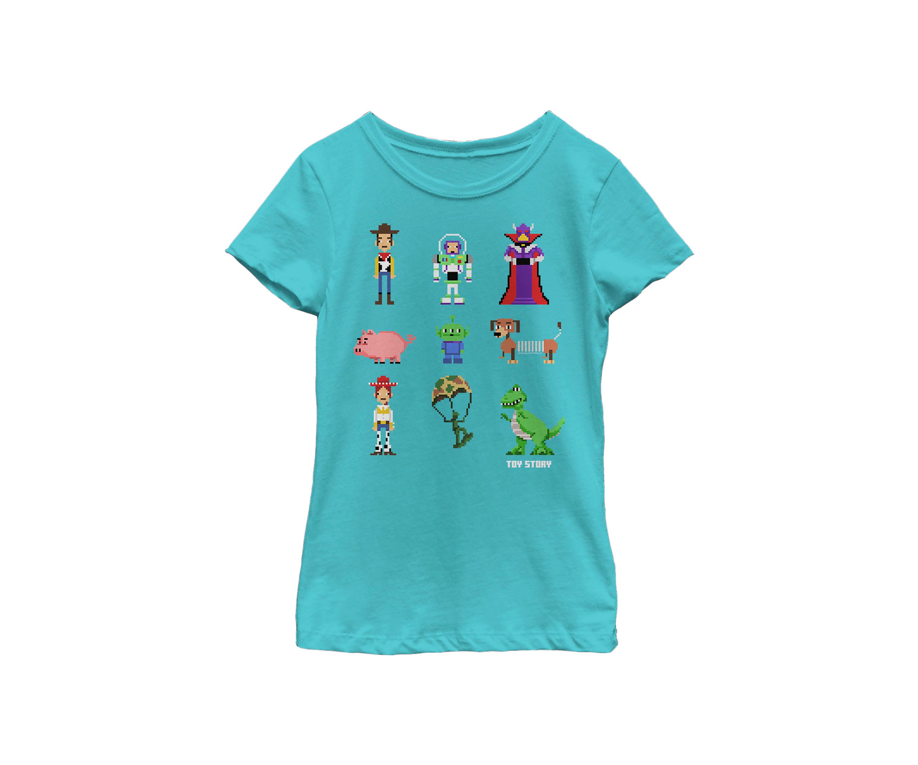 Girls 4-6x  Pixel Story Graphic Top