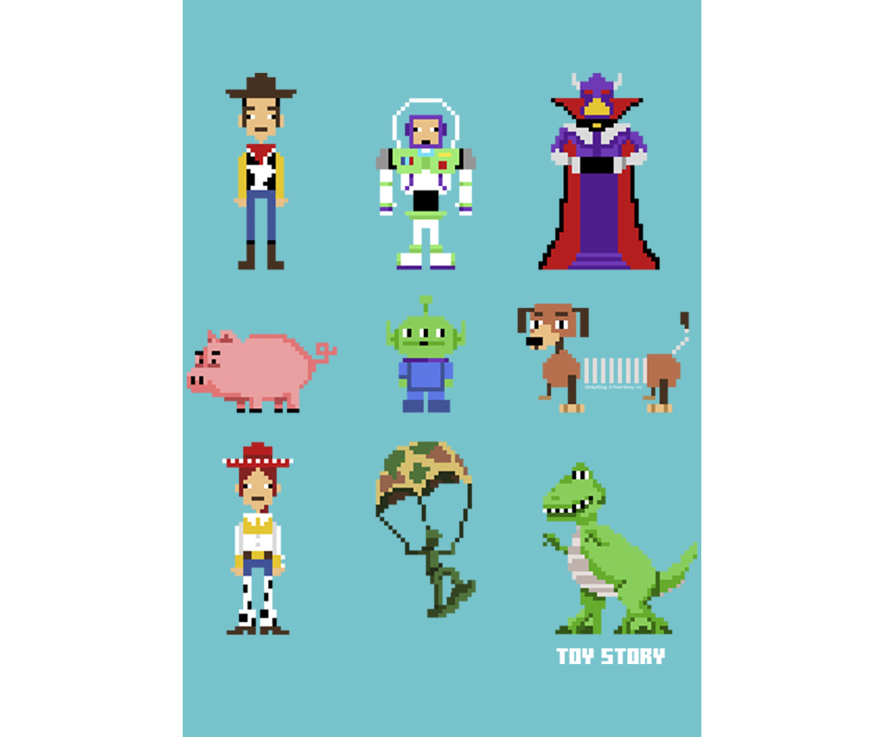 Girls 4-6x  Pixel Story Graphic Top