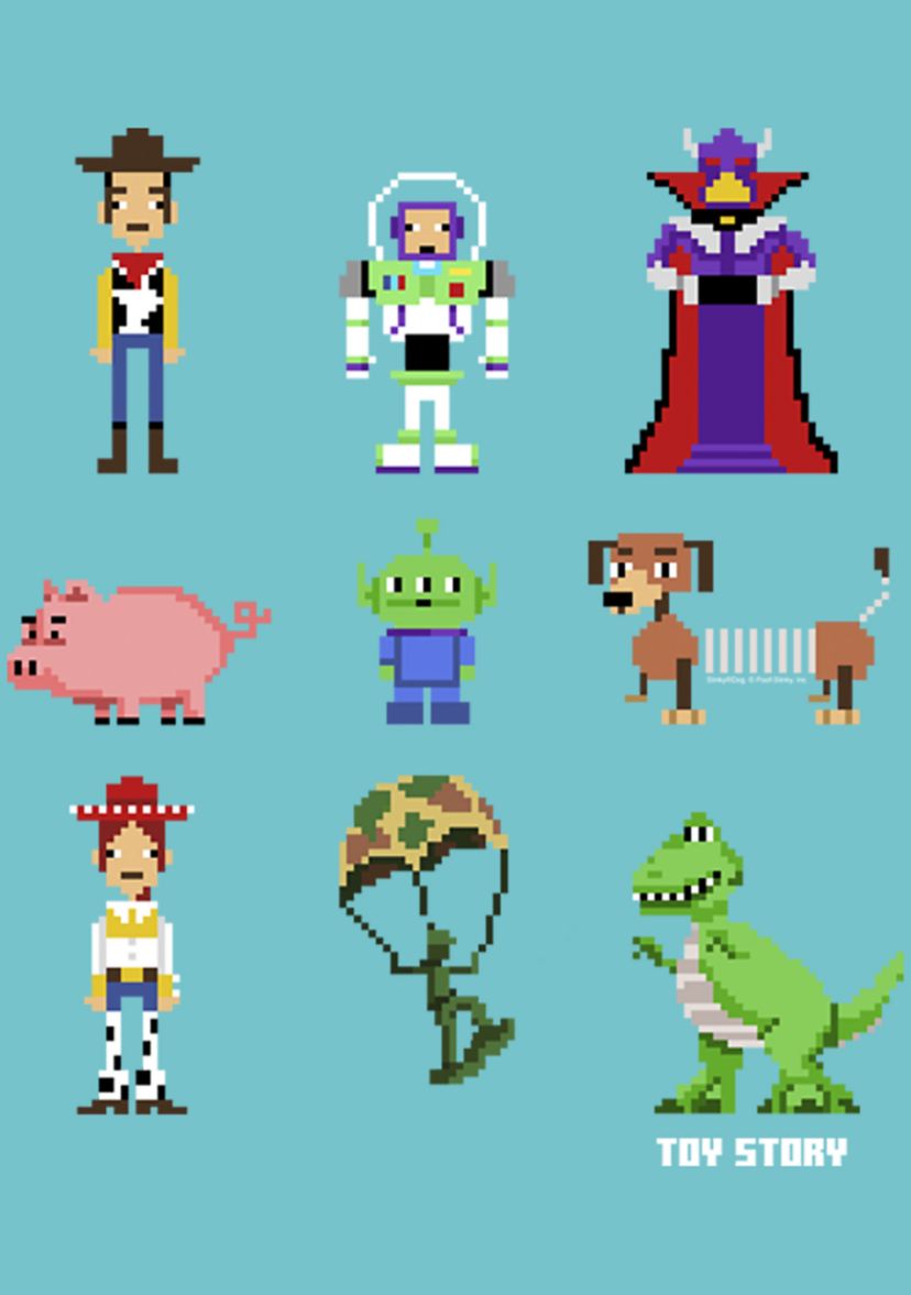 Girls 4-6x  Pixel Story Graphic Top