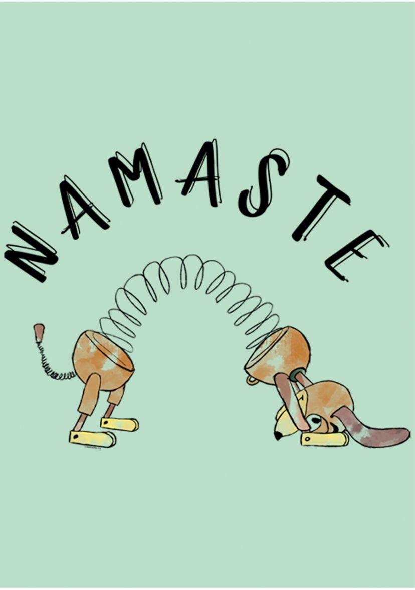 Girls 4-6x  Namaste Slinky Graphic T-Shirt