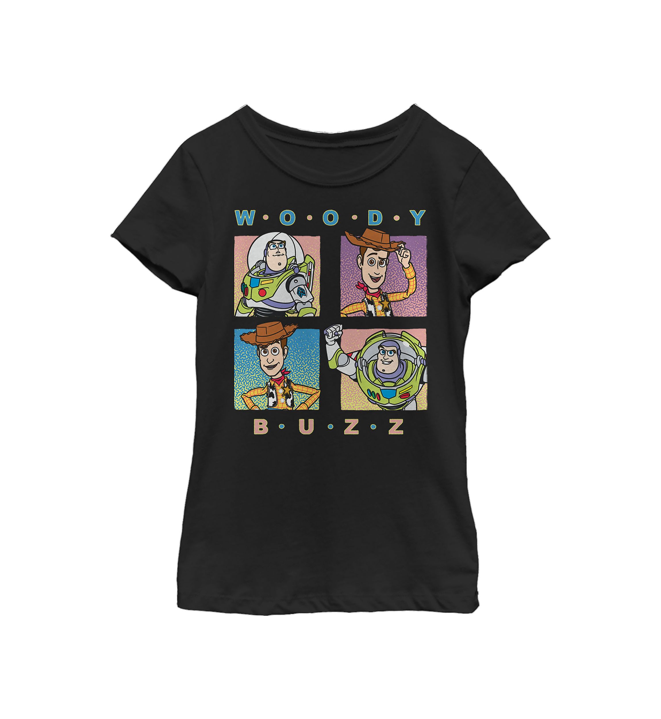 Girls 4-6x  Pastel Foursquare Graphic Top