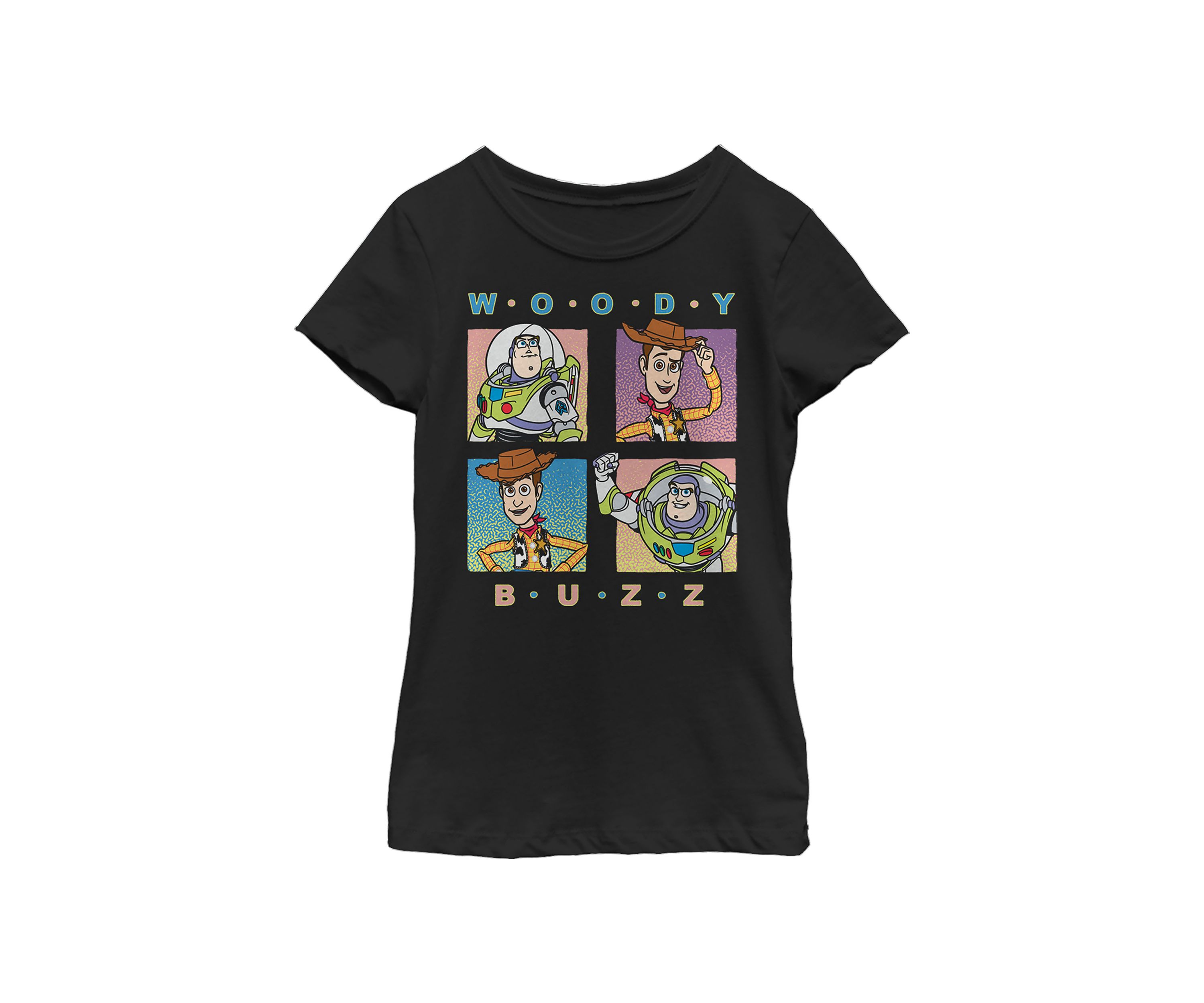 Girls 4-6x  Pastel Foursquare Graphic Top