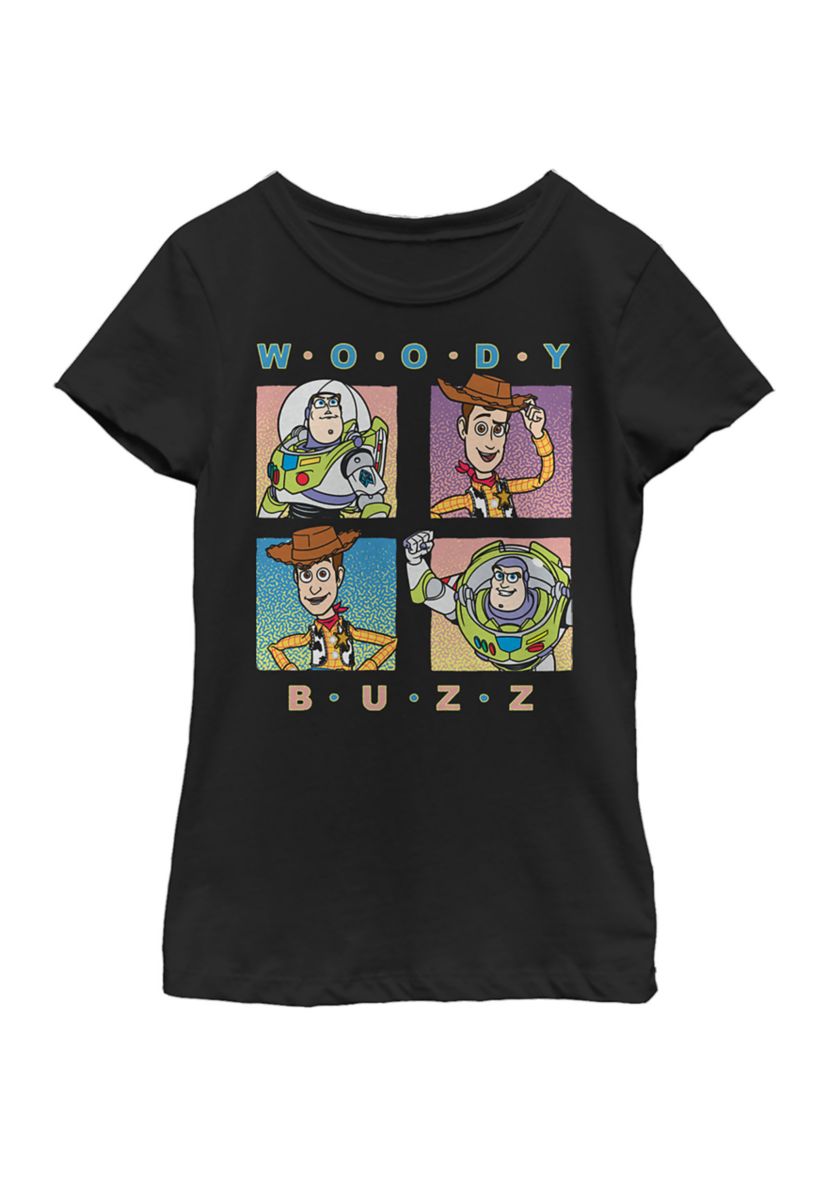 Girls 4-6x  Pastel Foursquare Graphic Top