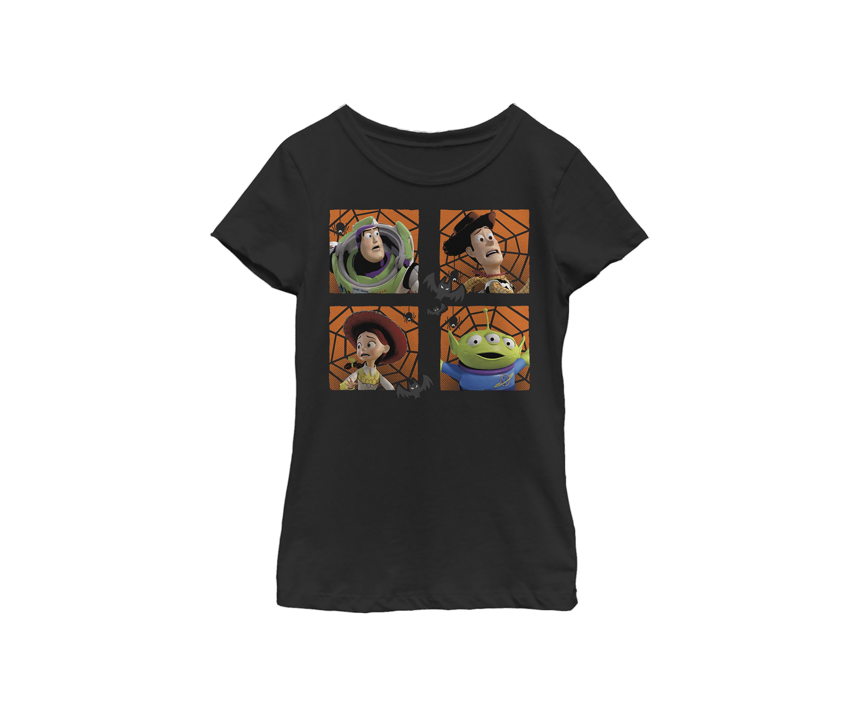 Girls 4-6x  Halloween Four Square Graphic Top