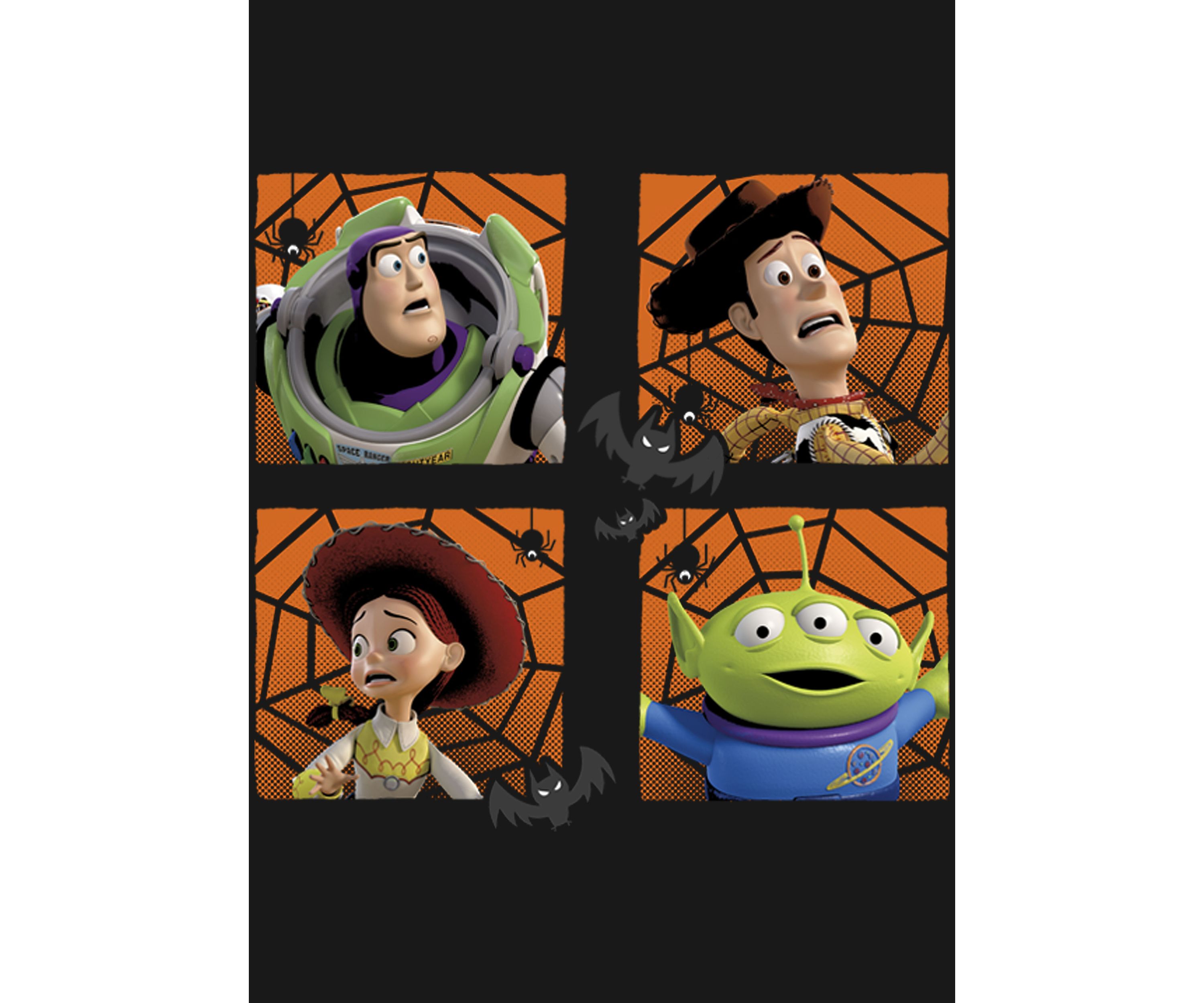 Girls 4-6x  Halloween Four Square Graphic Top