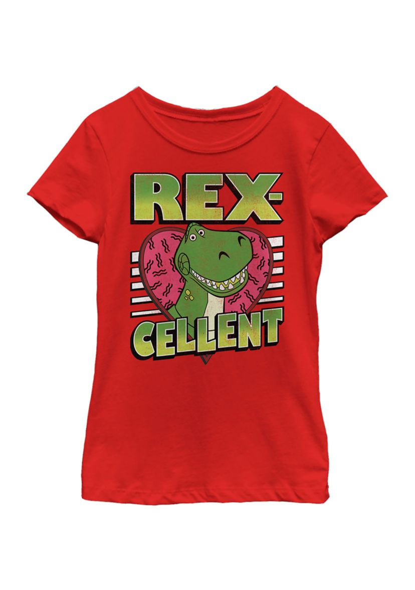 Girls 4-6x  Rexcellent Heart Graphic Top