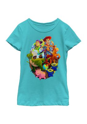 Disney Pixar Toy Story Girls 4-6x Complicated Graphic T-Shirt, Blue, XSmall