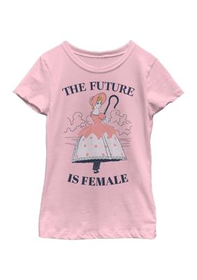 Disney Pixar Toy Story Girls 4-6x The Future Bo Peep Graphic T-Shirt, Pink, Large -  0194747480451