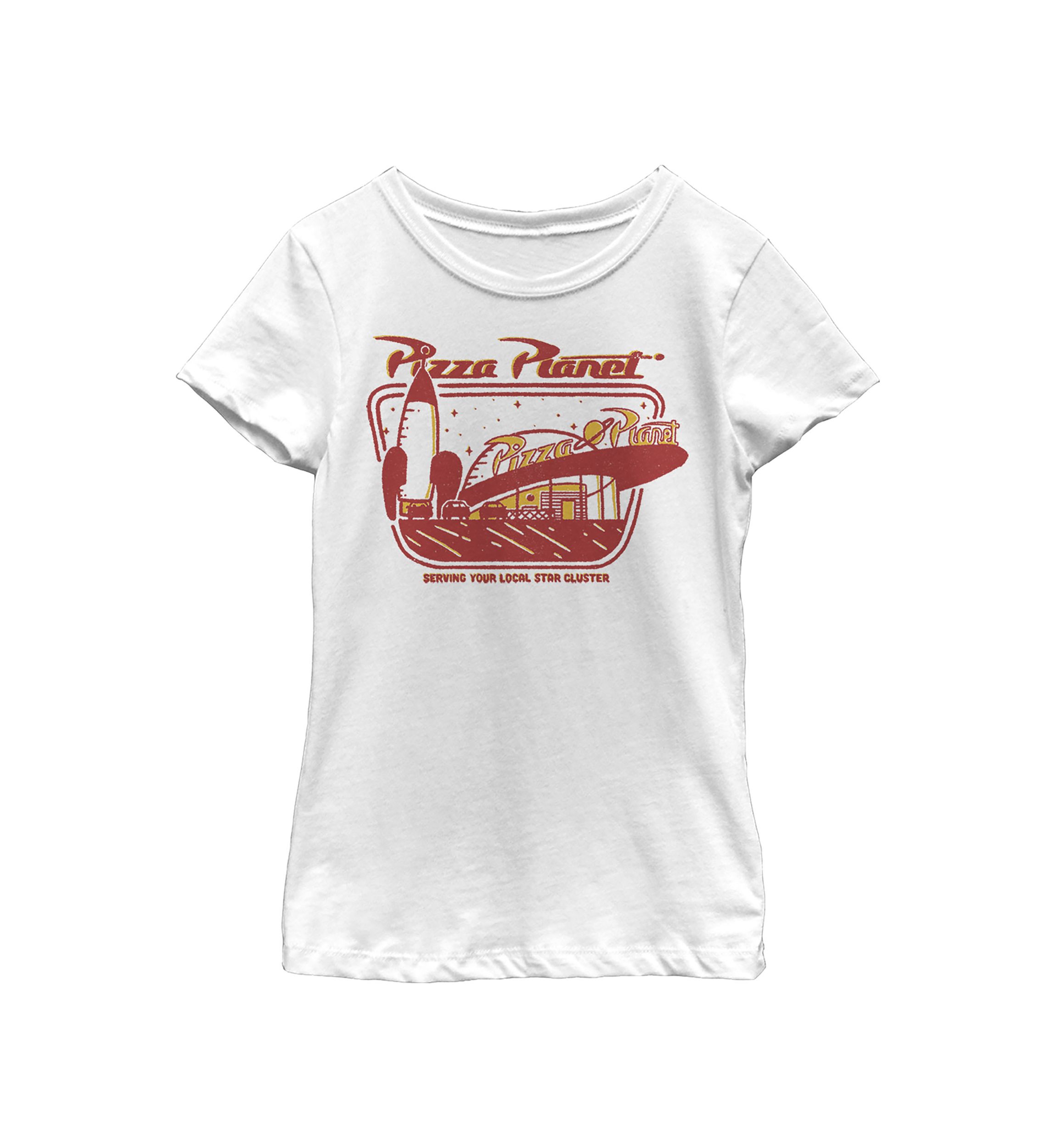 Girls 4-6x Pizza Planet Slice Graphic T-Shirt