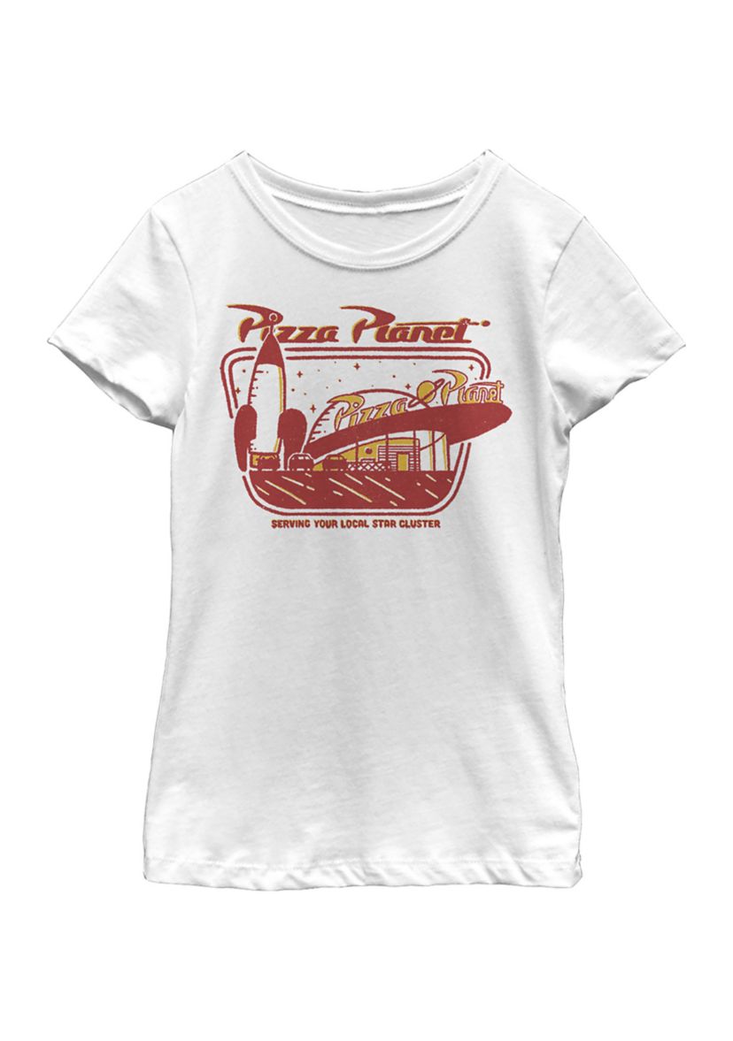 Girls 4-6x Pizza Planet Slice Graphic T-Shirt