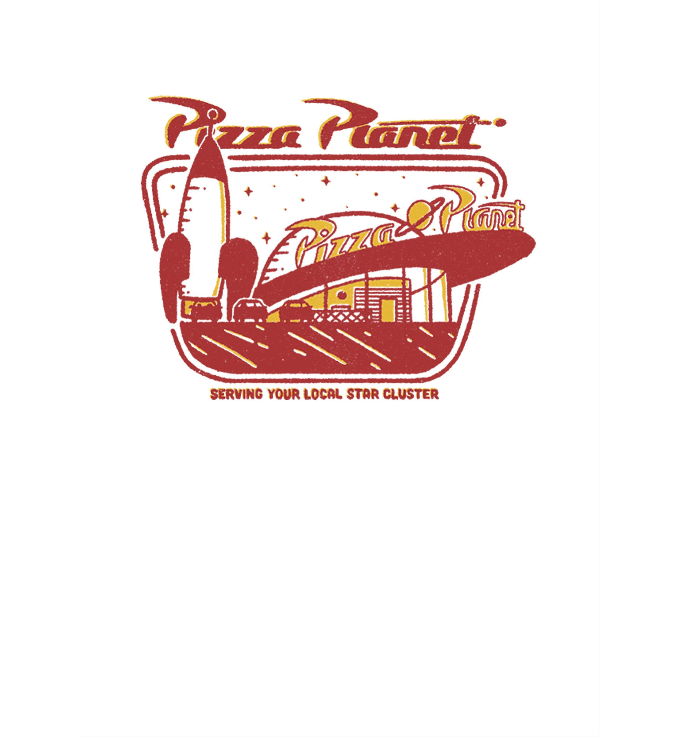 Girls 4-6x Pizza Planet Slice Graphic T-Shirt