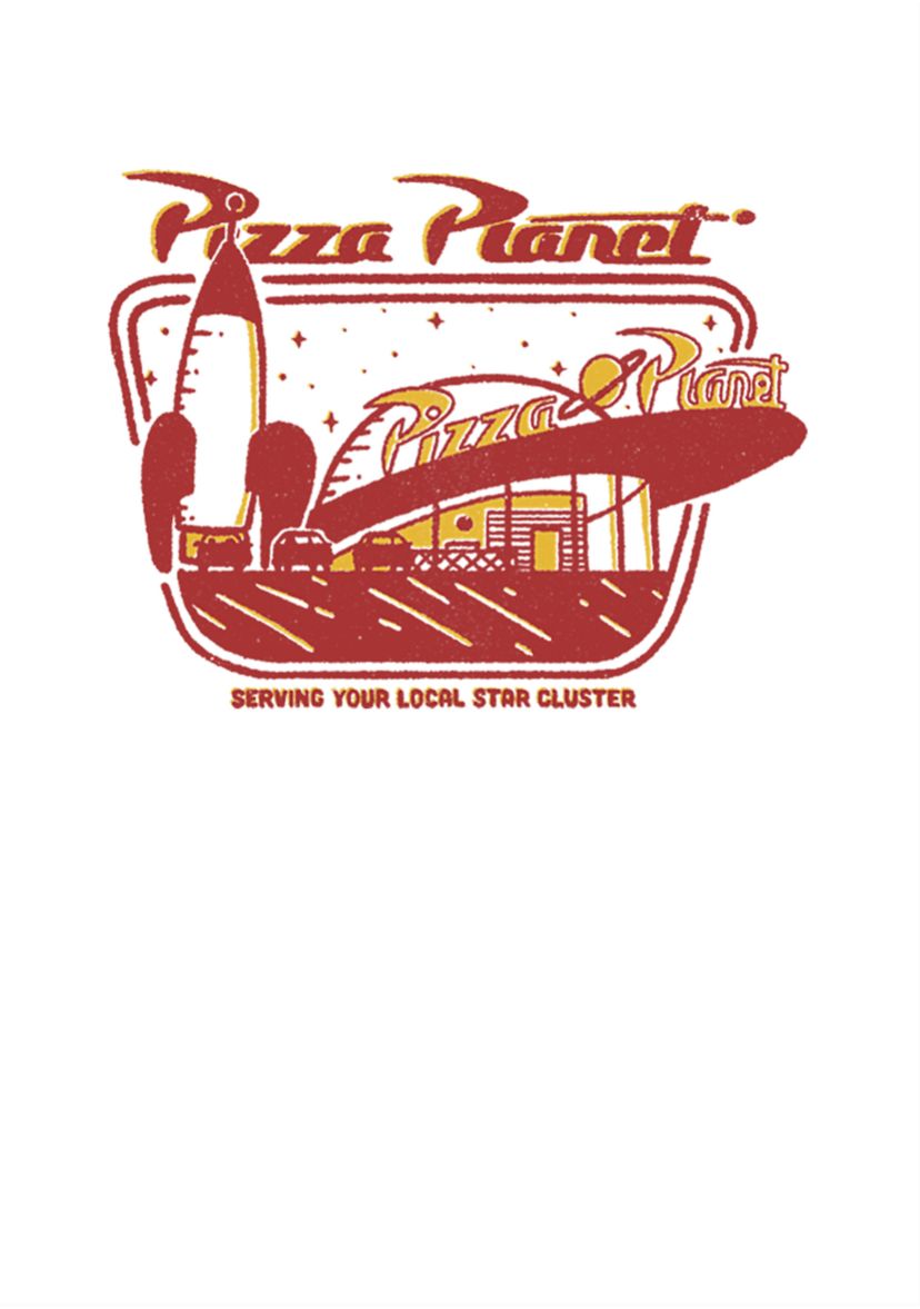 Girls 4-6x Pizza Planet Slice Graphic T-Shirt