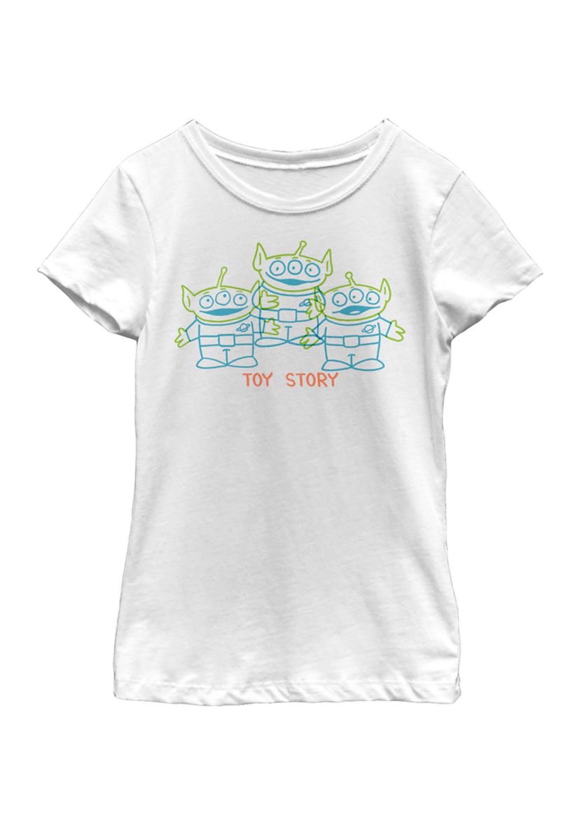 Girls 4-6x  SCRIBBLE Graphic Top