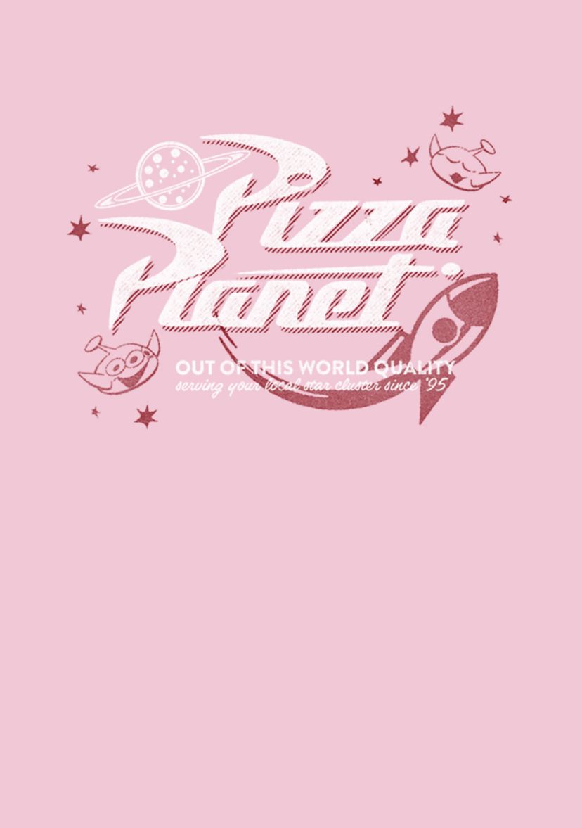 Girls 4-6x  Retro Pizza Planet Graphic Top