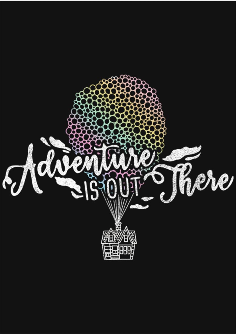 Girls 4-6x  Adventure Doodle Balloons Graphic T-Shirt