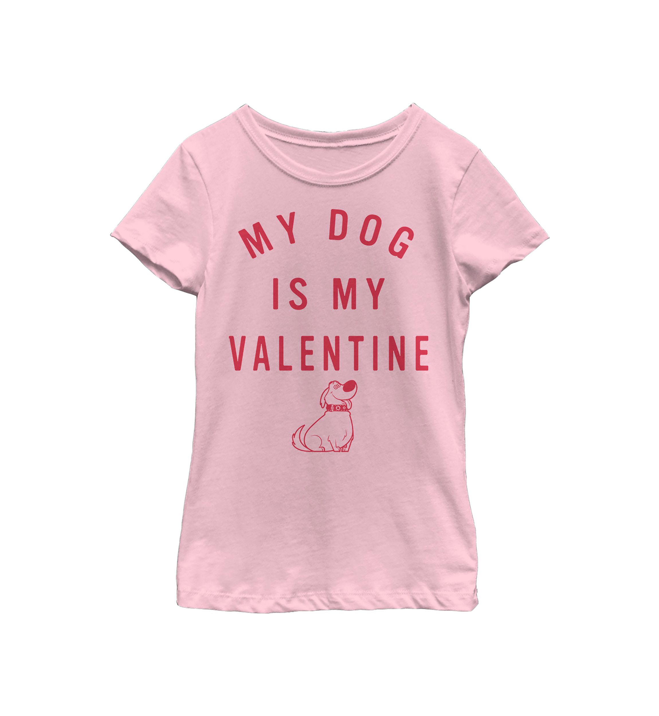 Girls 4-6x Valentine Dug Graphic T-Shirt