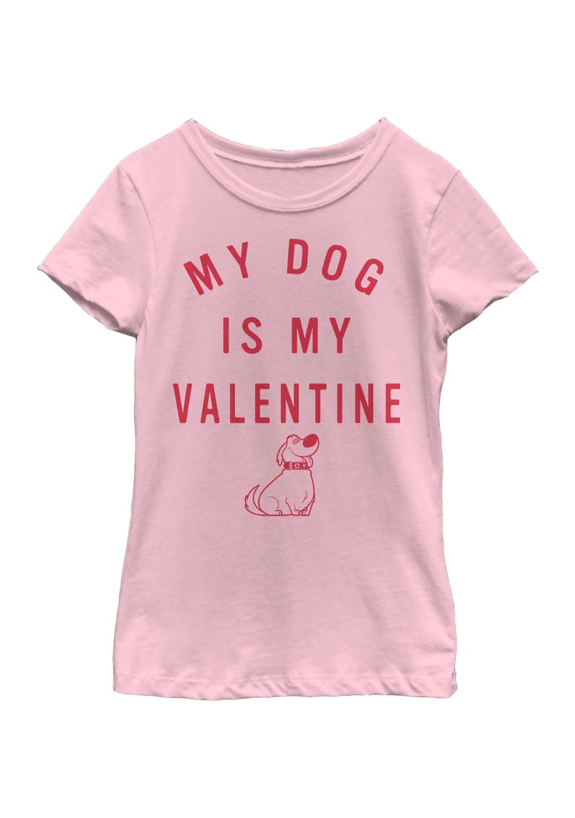 Girls 4-6x Valentine Dug Graphic T-Shirt
