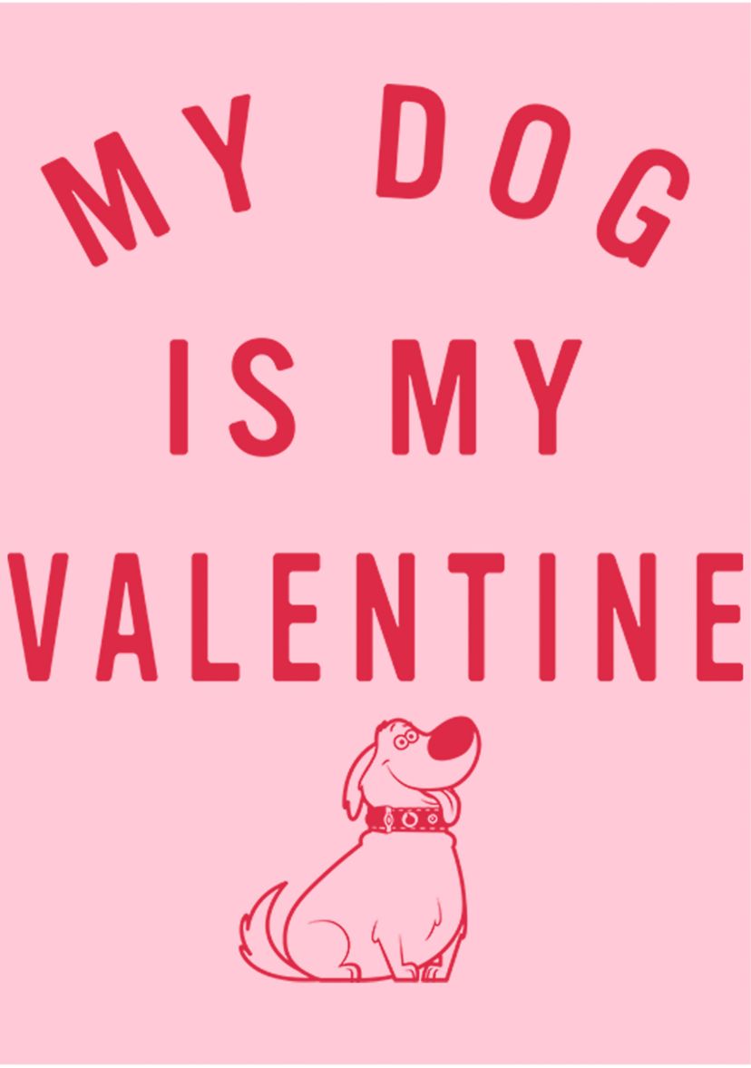 Girls 4-6x Valentine Dug Graphic T-Shirt