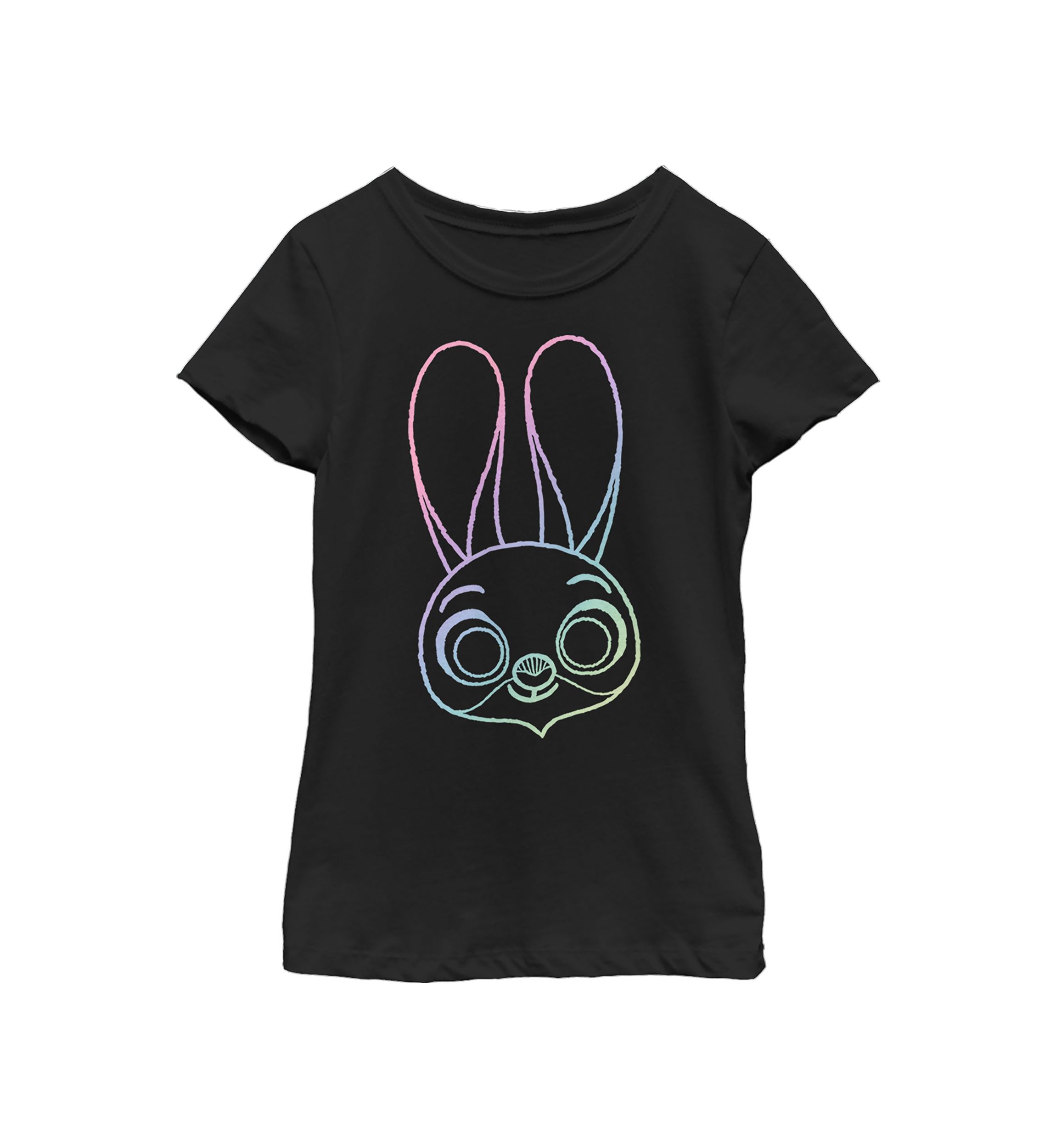 Girls 4-6x  Big Rainbow Graphic Top