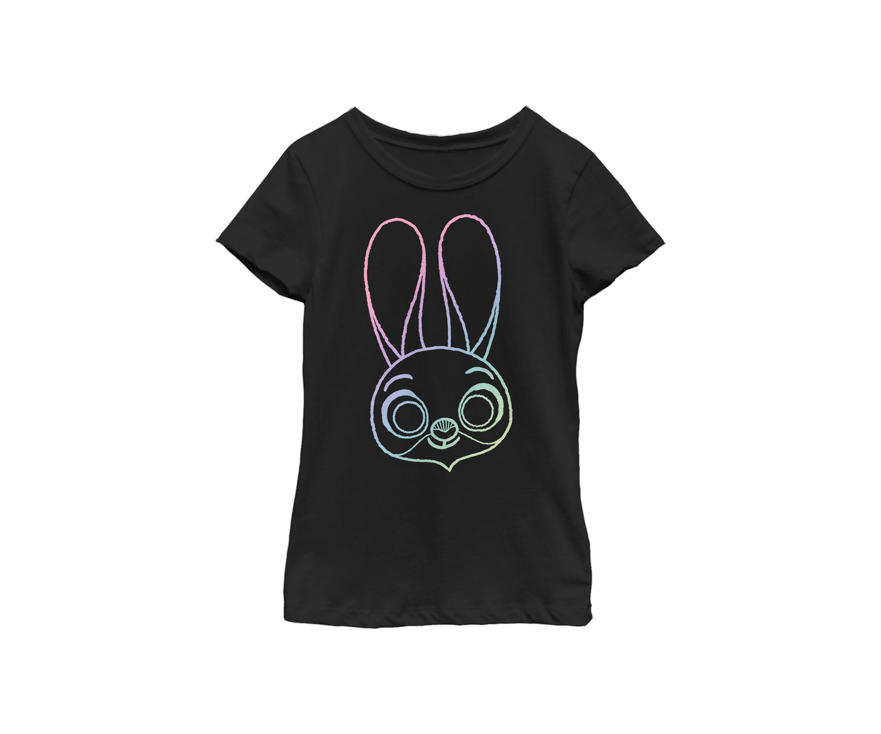 Girls 4-6x  Big Rainbow Graphic Top