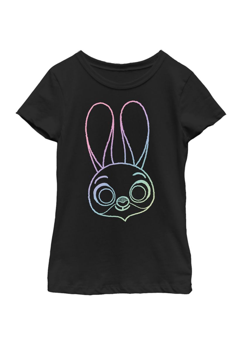 Girls 4-6x  Big Rainbow Graphic Top
