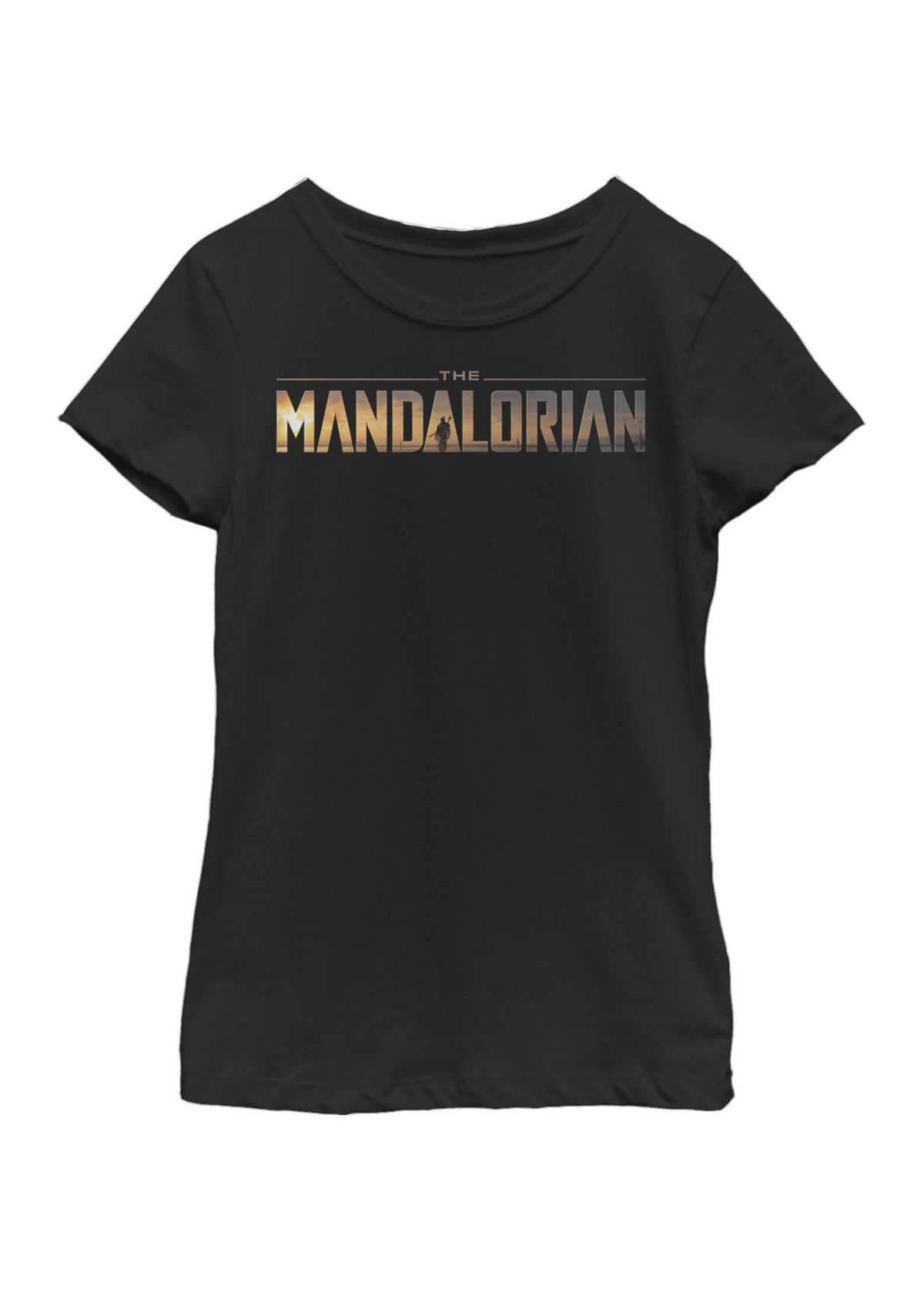 Girls 7-16 Mandalorian Title Fill Logo Short Sleeve Graphic T-Shirt