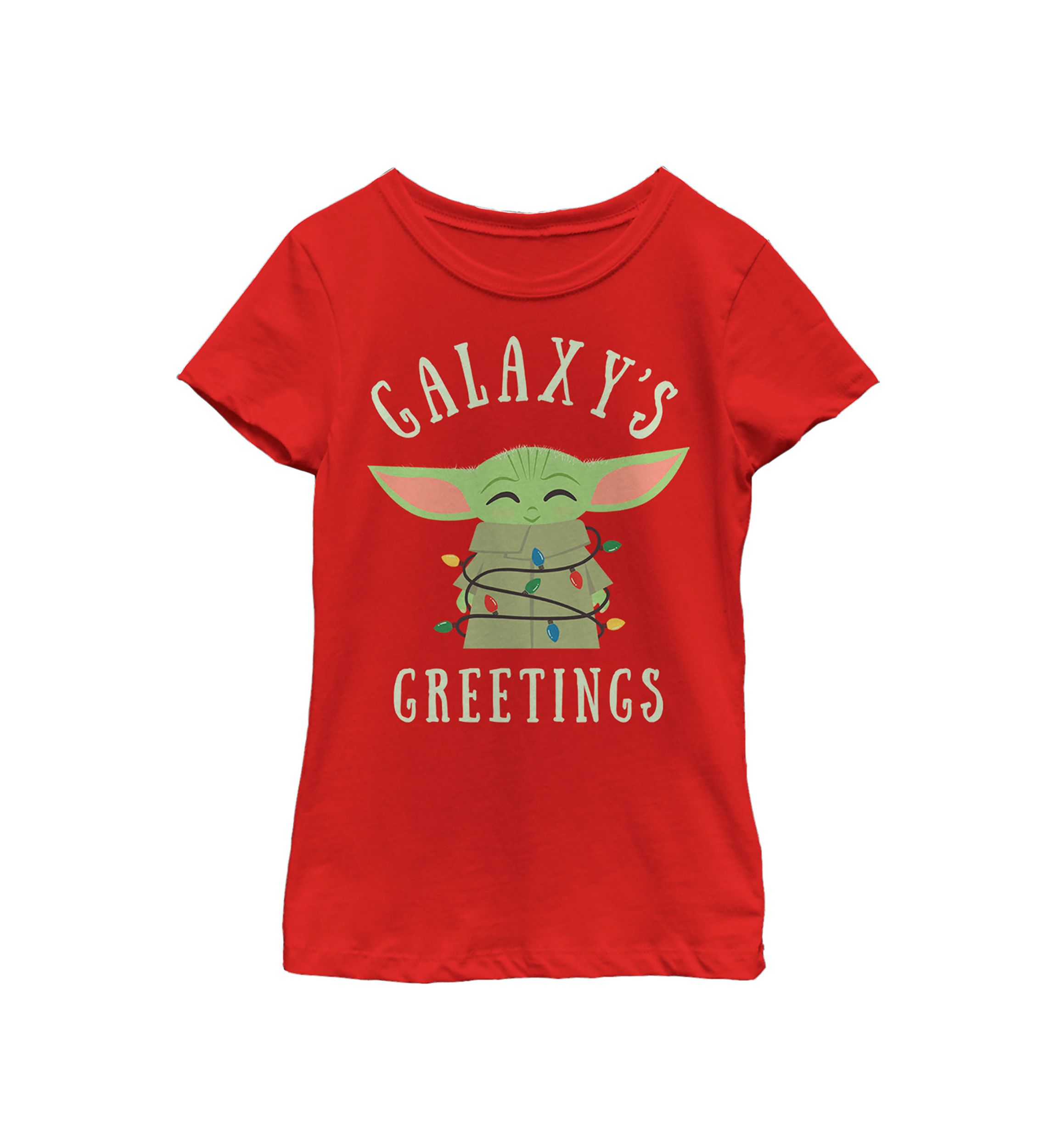  Girls 4-6x Christmas Lights T-Shirt 