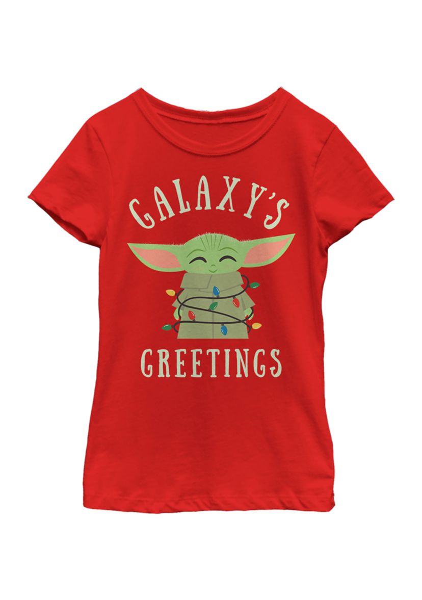  Girls 4-6x Christmas Lights T-Shirt 