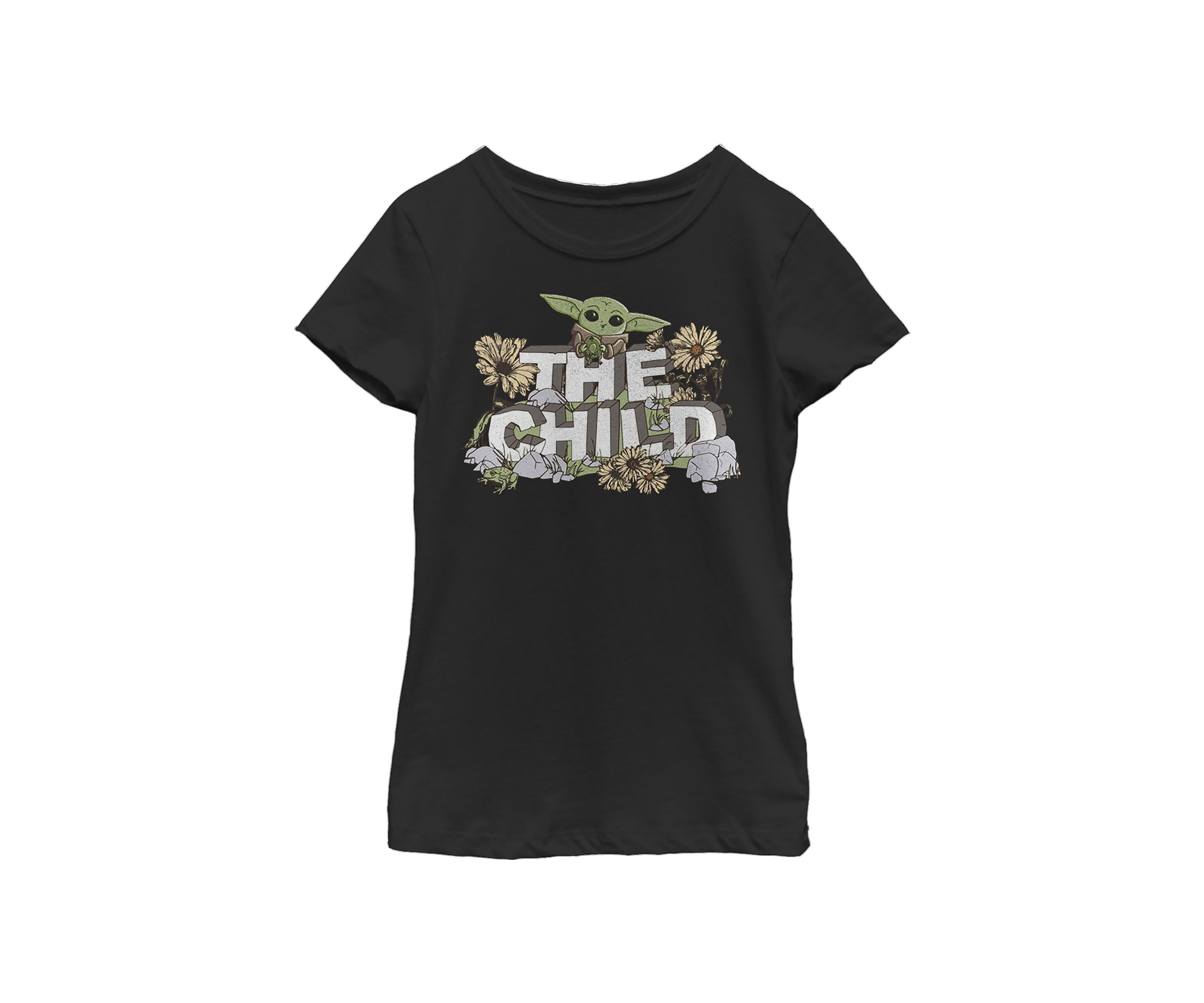 Girls 4-6x Vintage Flower Child Rock Top