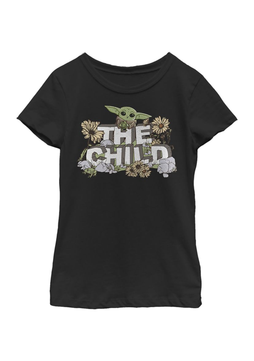 Girls 4-6x Vintage Flower Child Rock Top