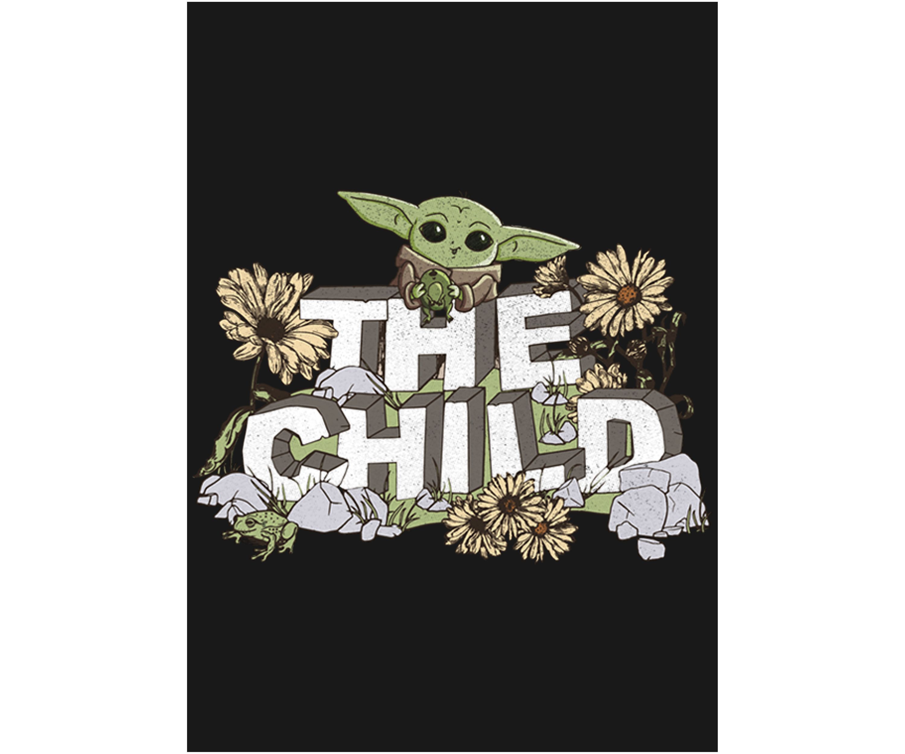 Girls 4-6x Vintage Flower Child Rock Top