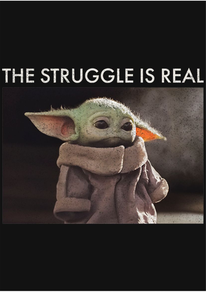 Girls 4-6x Baby Yoda Meme Top